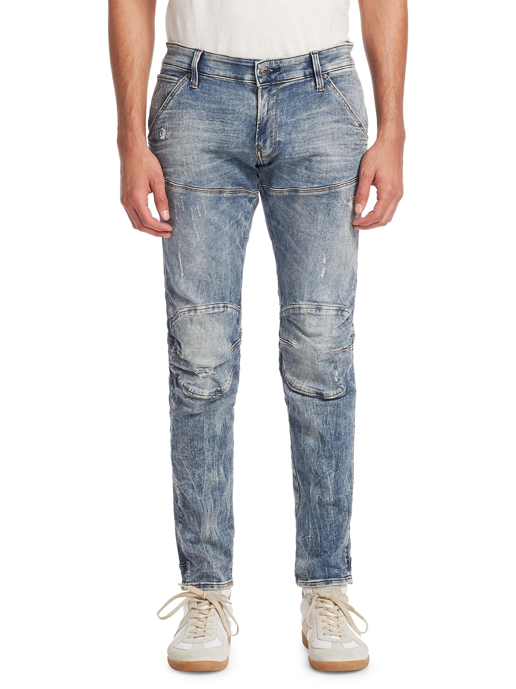 snijder Verwisselbaar Mathis G-Star RAW Super Slim Vintage Wash Skinny Jeans in Blue for Men | Lyst