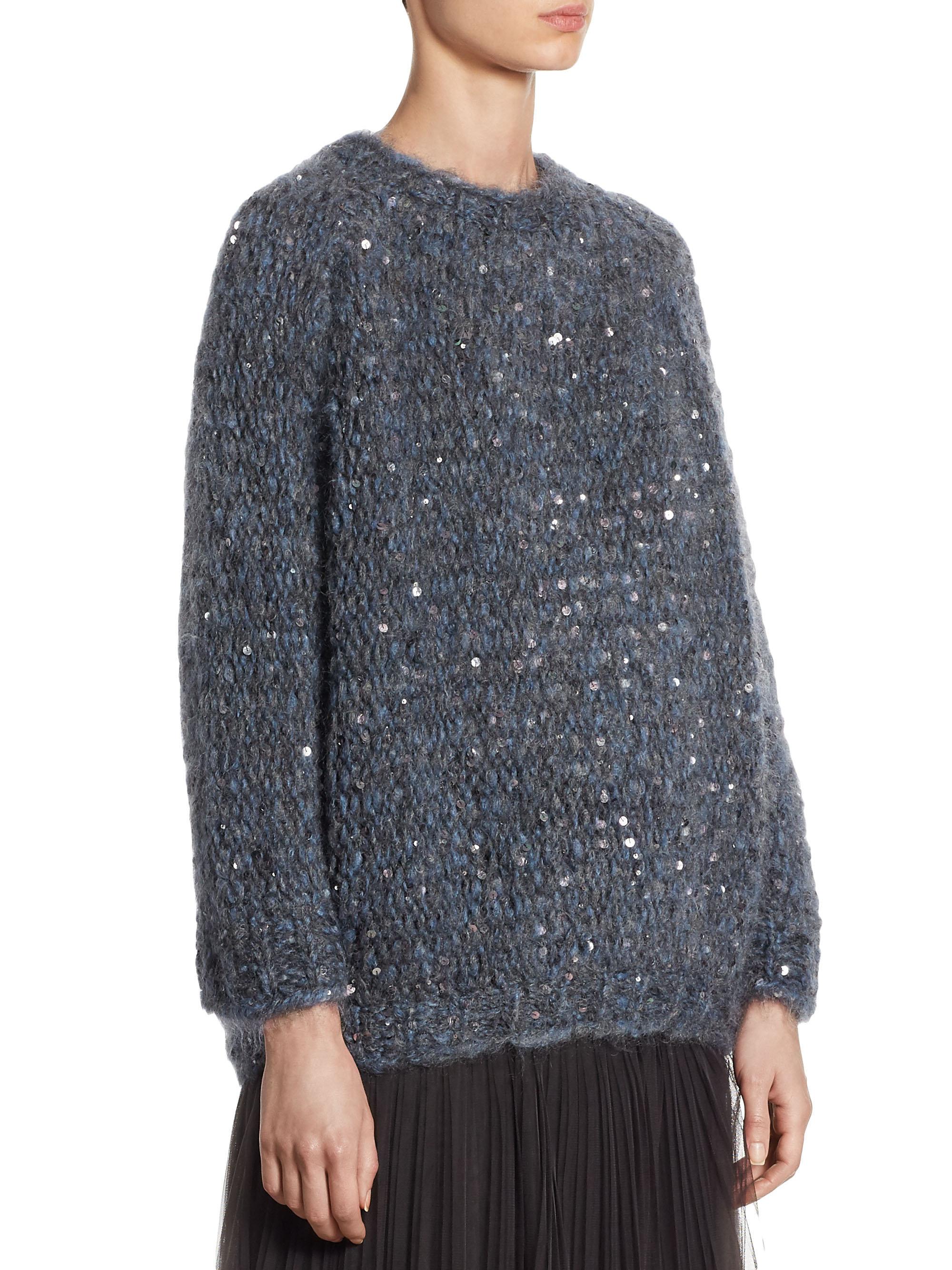 brunello cucinelli sequin sweater