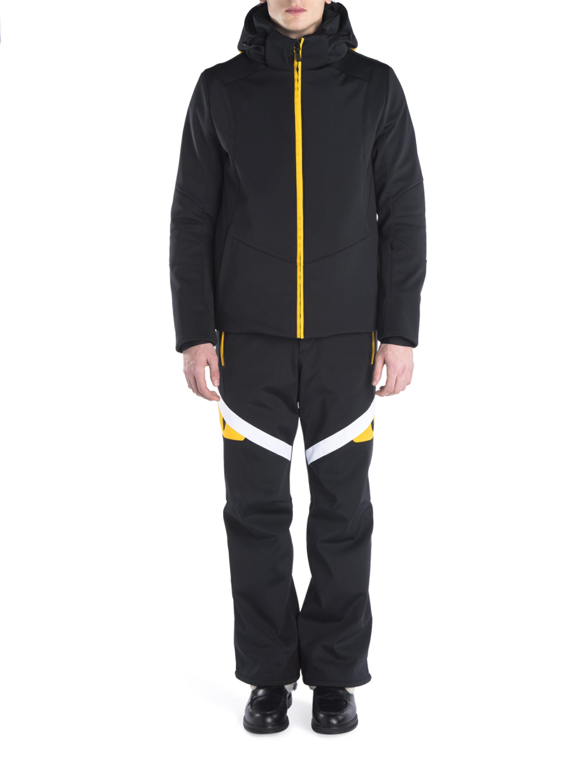 Fendi Synthetic Tech Hooded Ski Jacket in Black for Men | Lyst