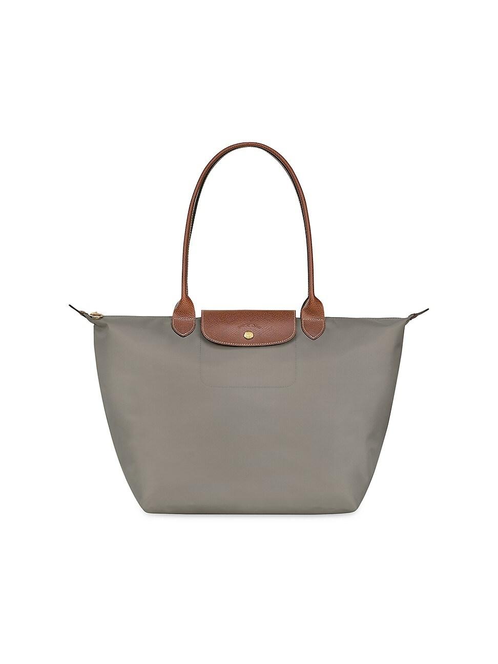 Longchamp Large Le Pliage Shoulder Tote in Gray | Lyst