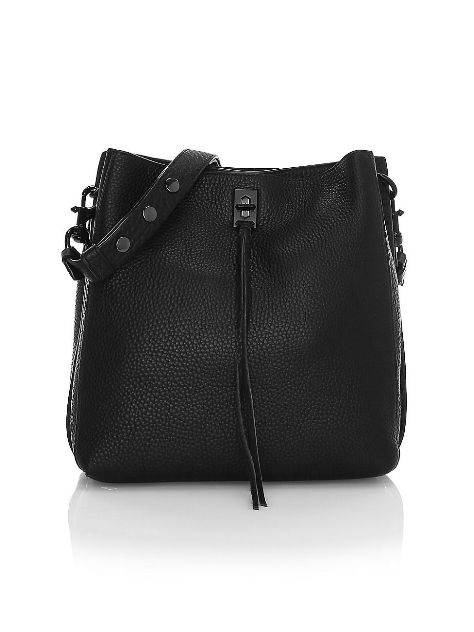 Rebecca Minkoff Darren Suede Hobo Bag in Black Lyst