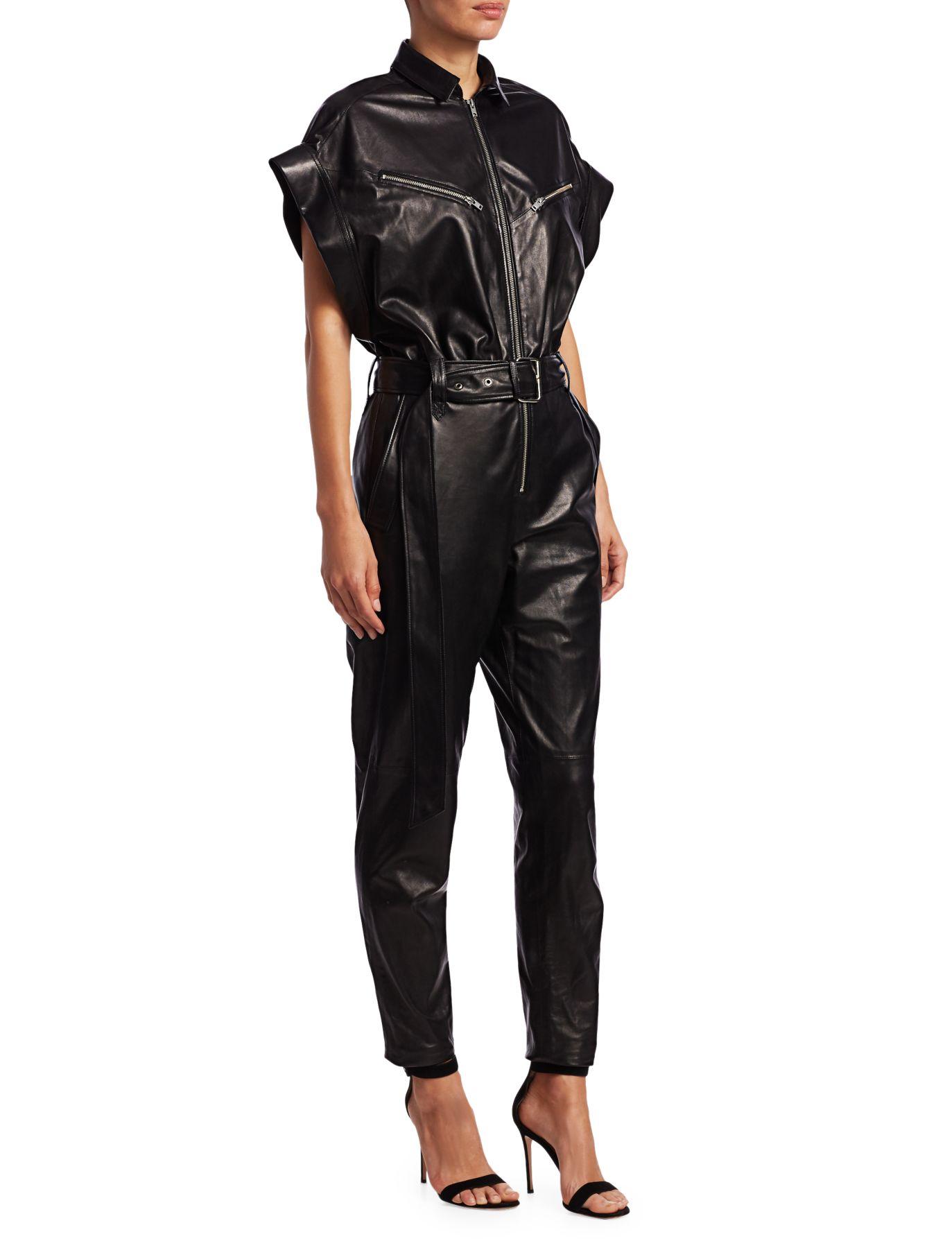 iro leather jumpsuit