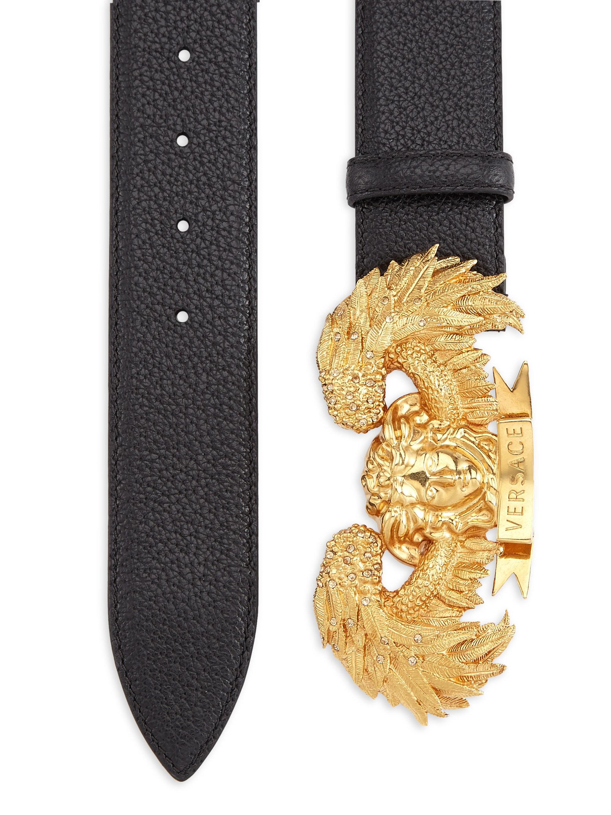 Versace Medusa Wing Leather Belt for 