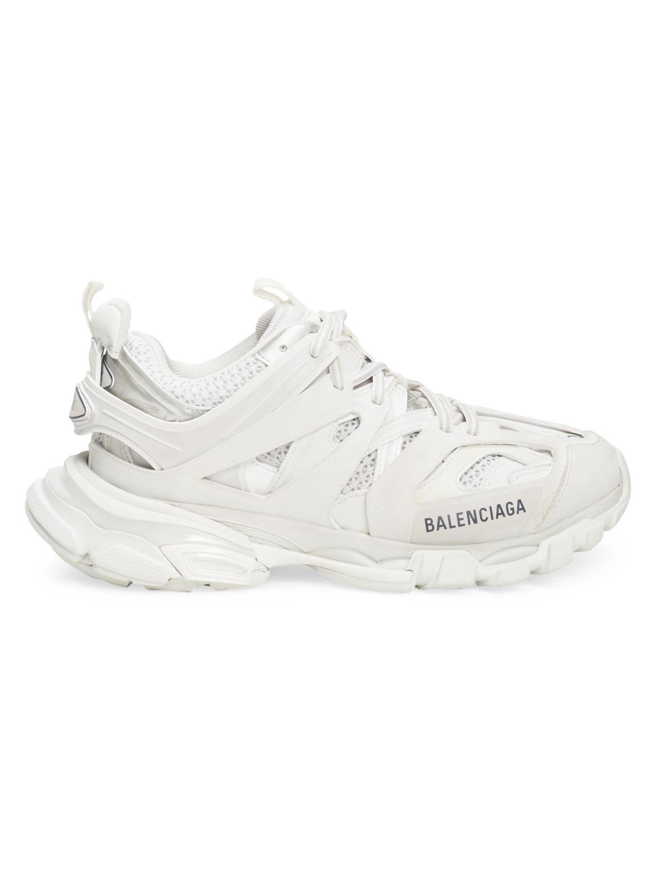 Balenciaga Led Track Sneakers in White Orange (White) - Lyst