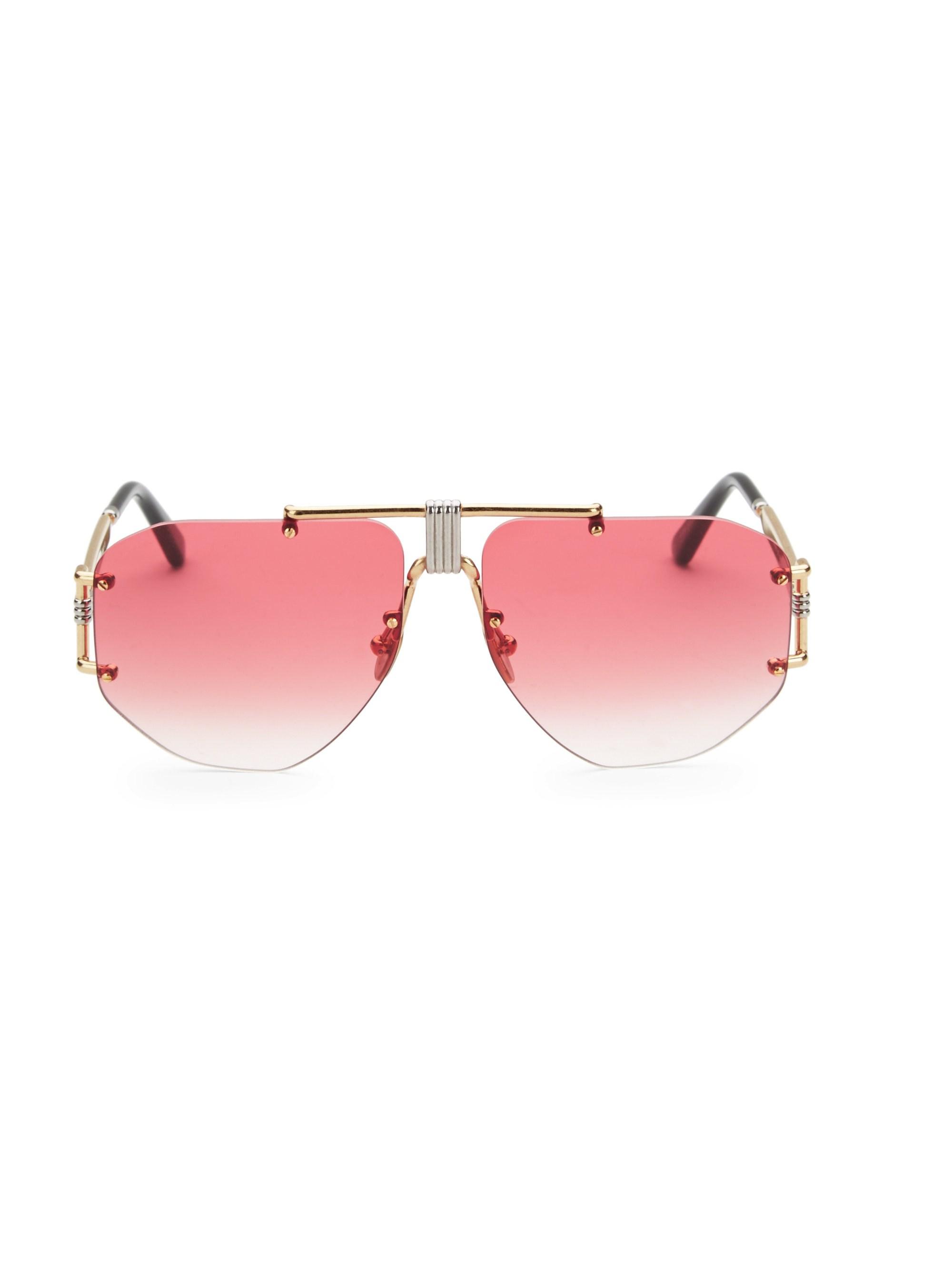 koppeling avontuur pepermunt Celine 59mm Aviator Sunglasses in Pink | Lyst
