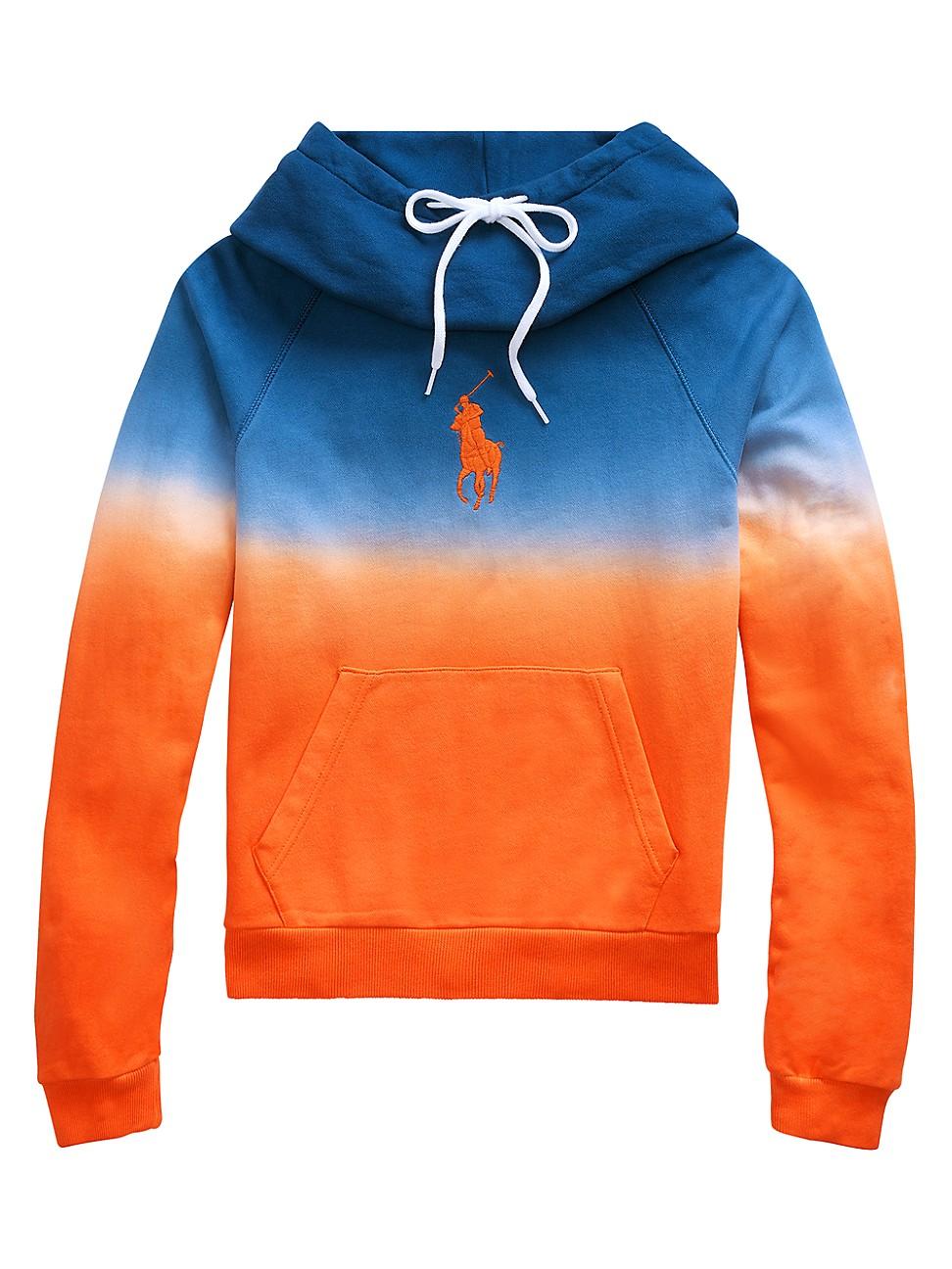 Polo Ralph Lauren Ombré Fleece Hoodie in Orange | Lyst
