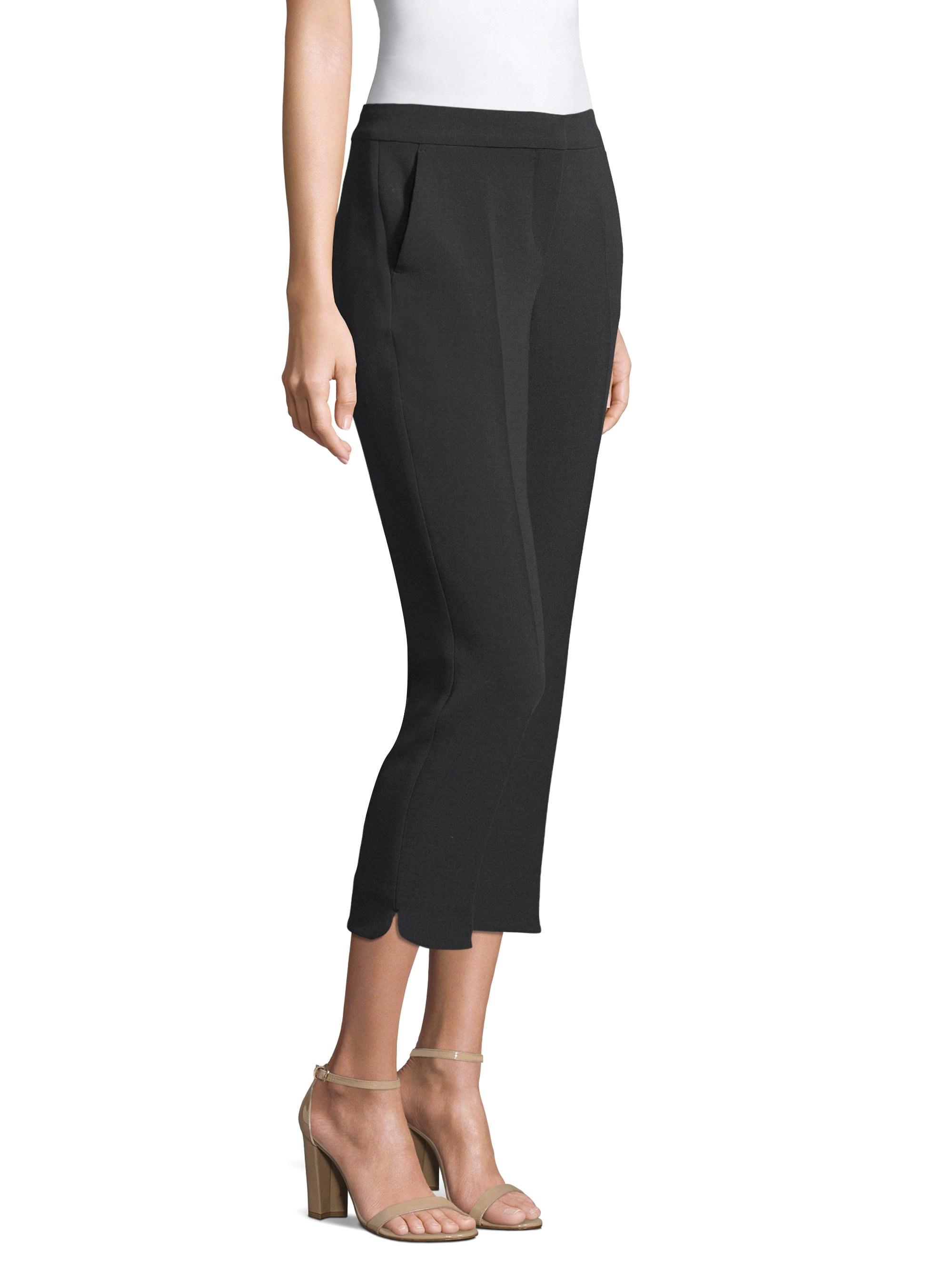 wool cropped trousers