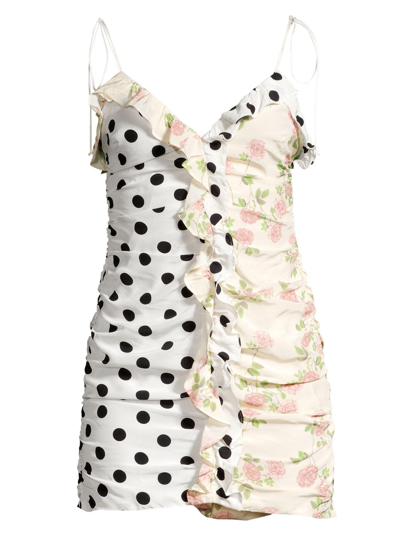 mochi shirred mini dress