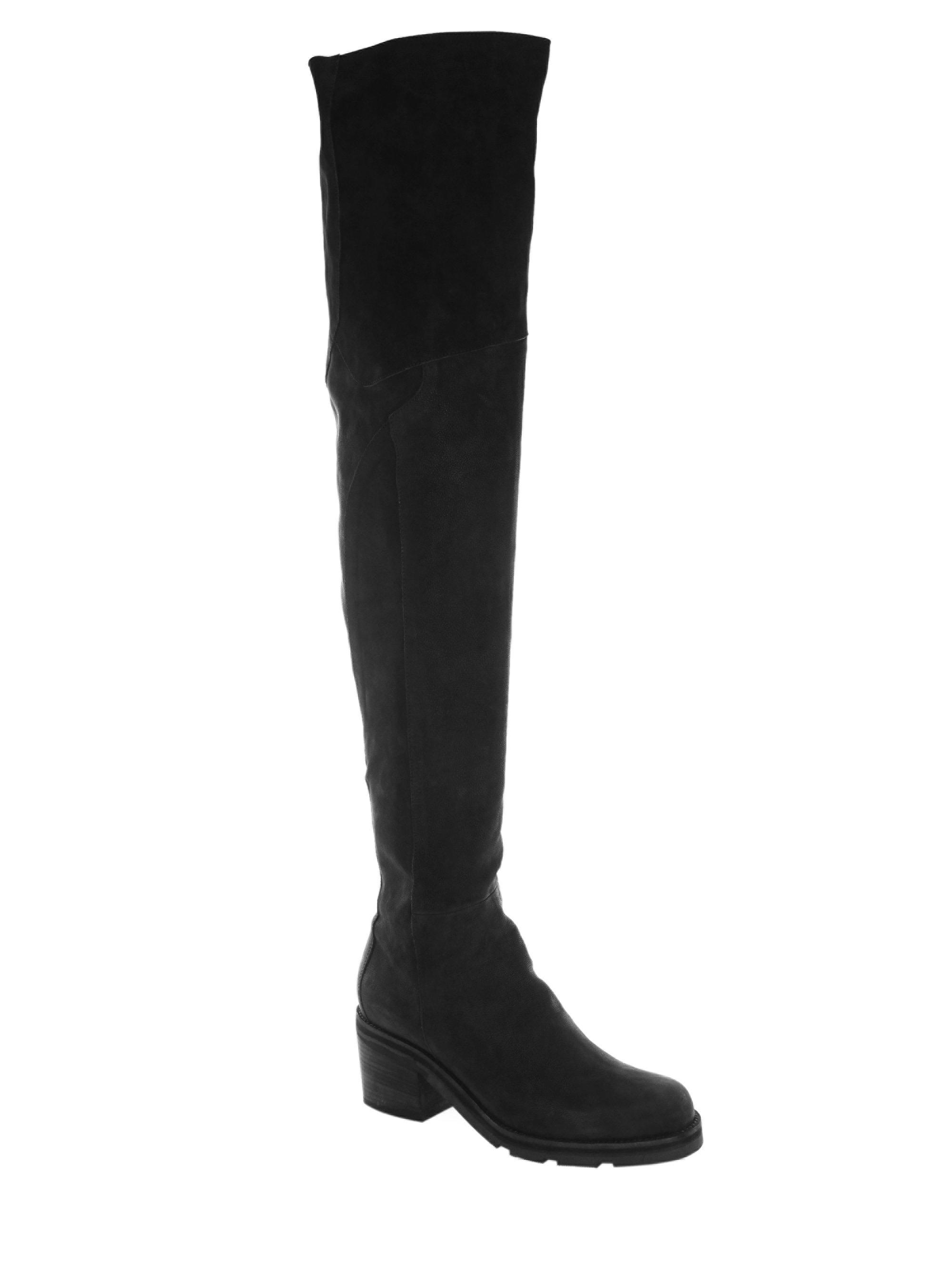 Lyst - Ld Tuttle The Stack Leather Over-the-knee Boots in Black