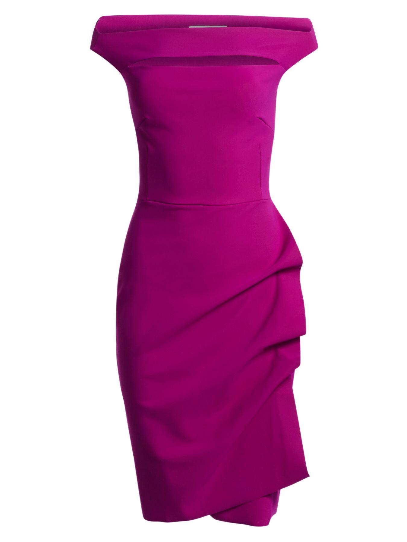 La Petite Robe Di Chiara Boni Synthetic Melania Offtheshoulder Side