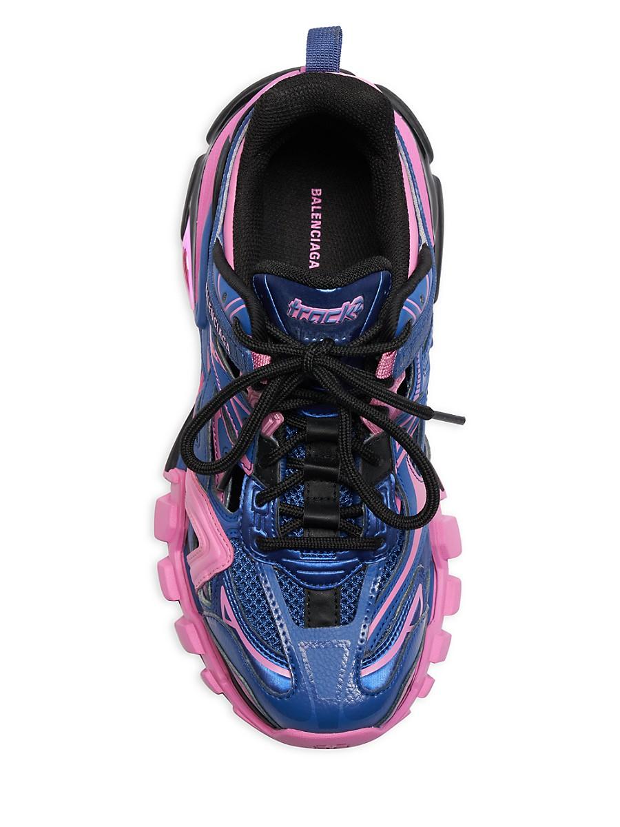 balenciaga track 2 white light blue