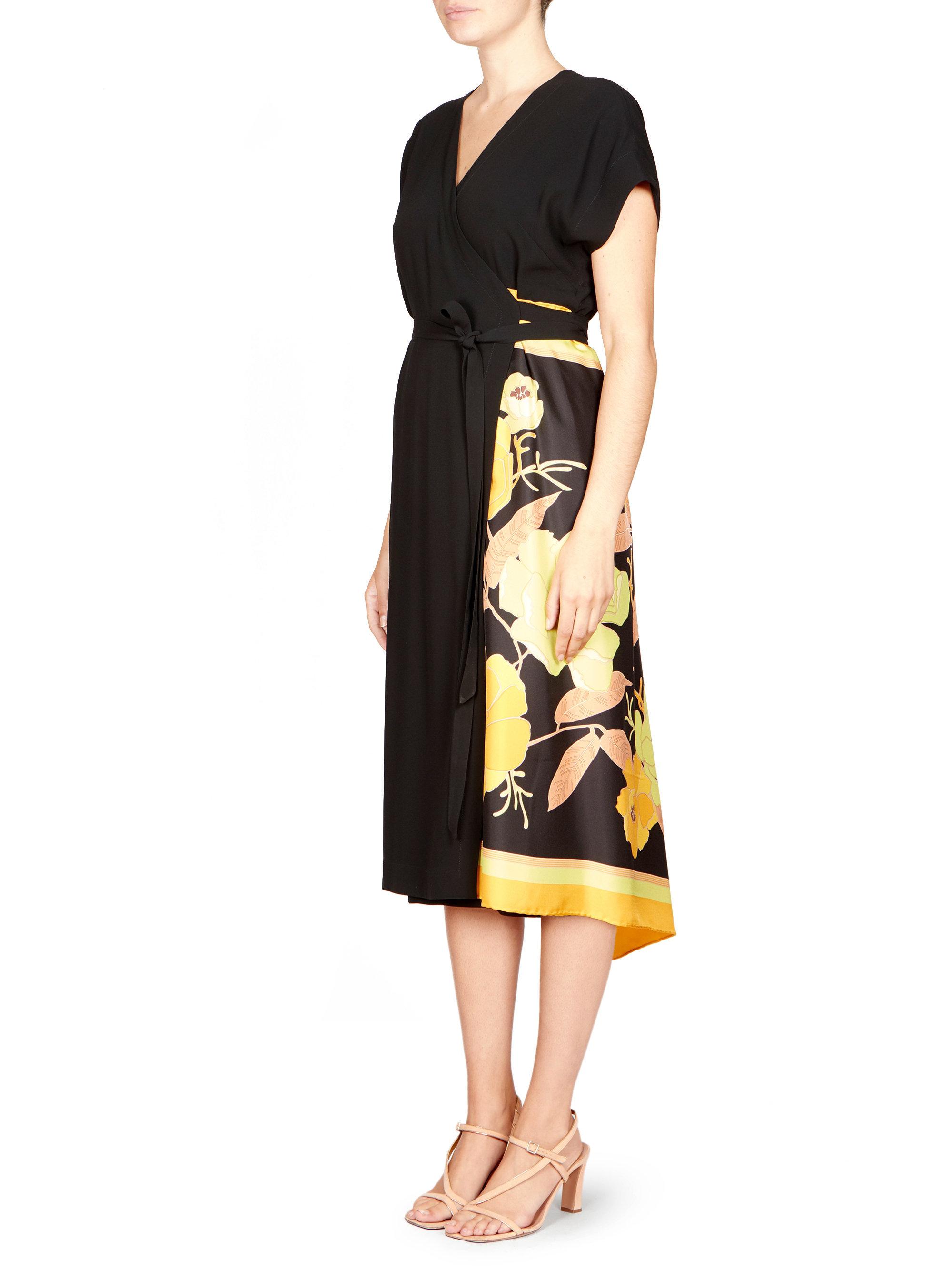 dries van noten wrap dress