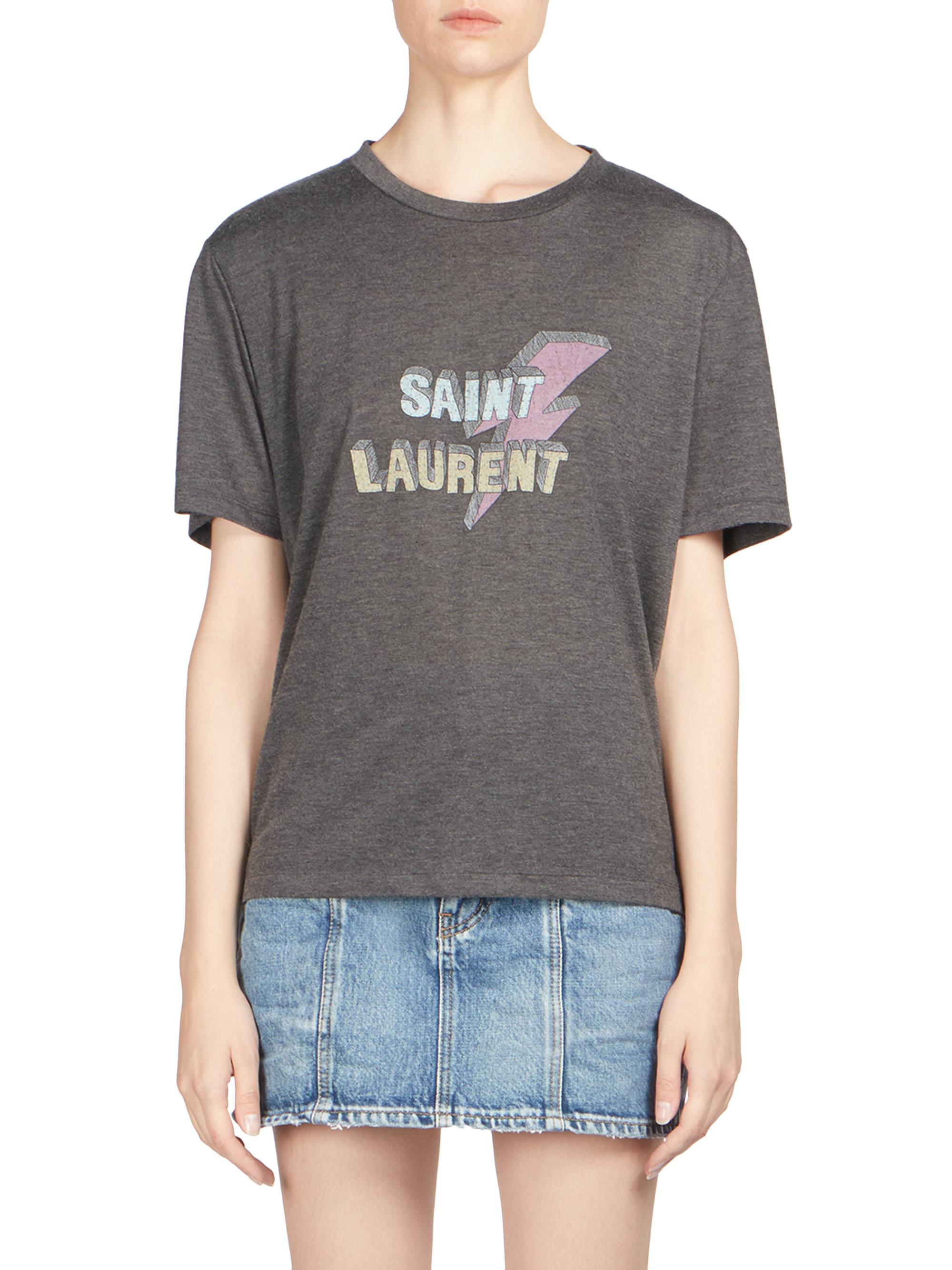 saint laurent thunder t shirt