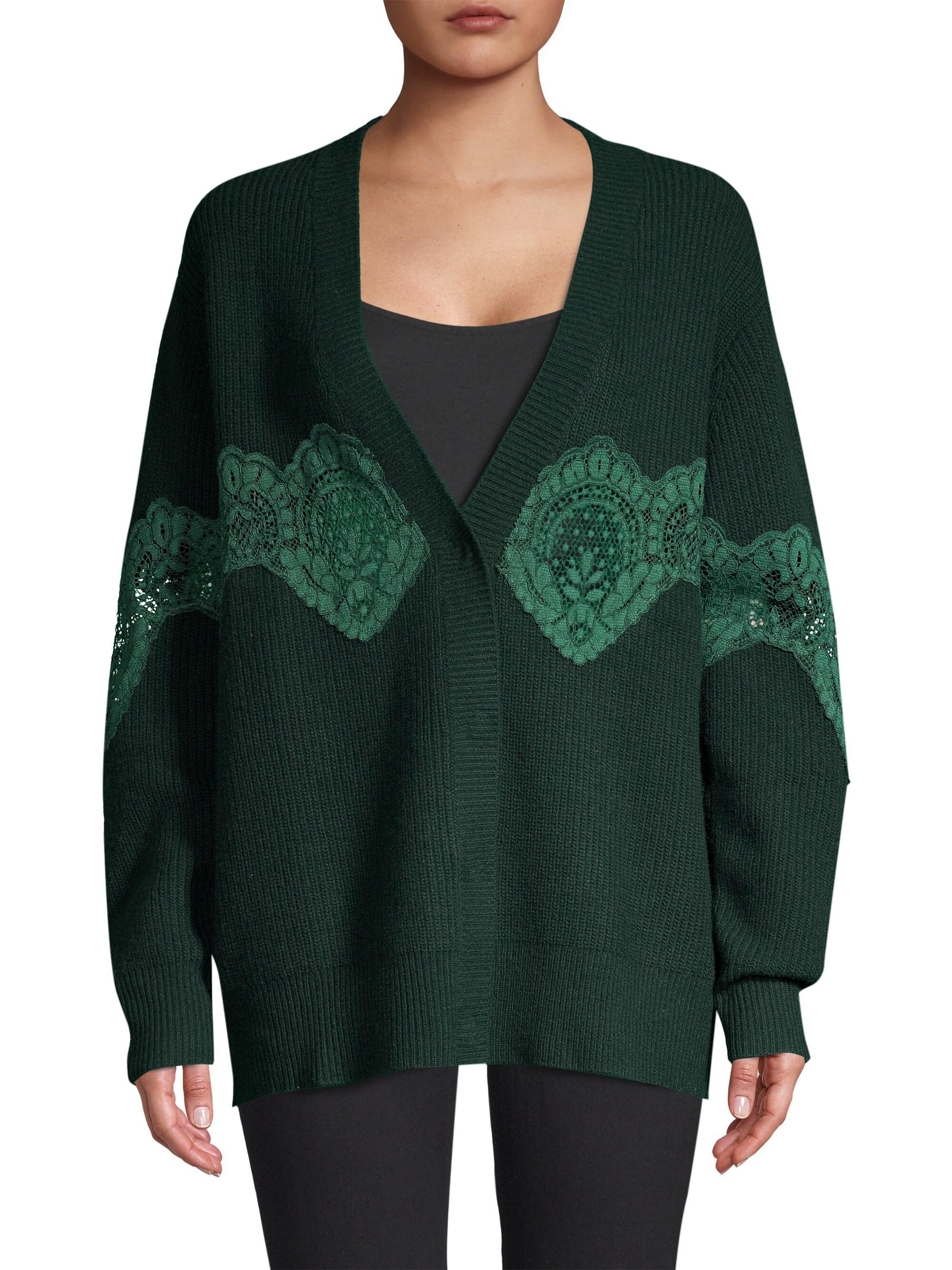 bottle green cardigan womens