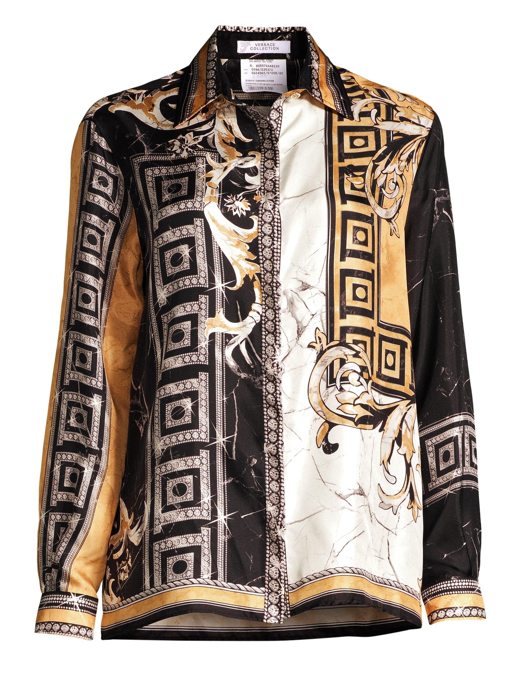 versace printed shirts