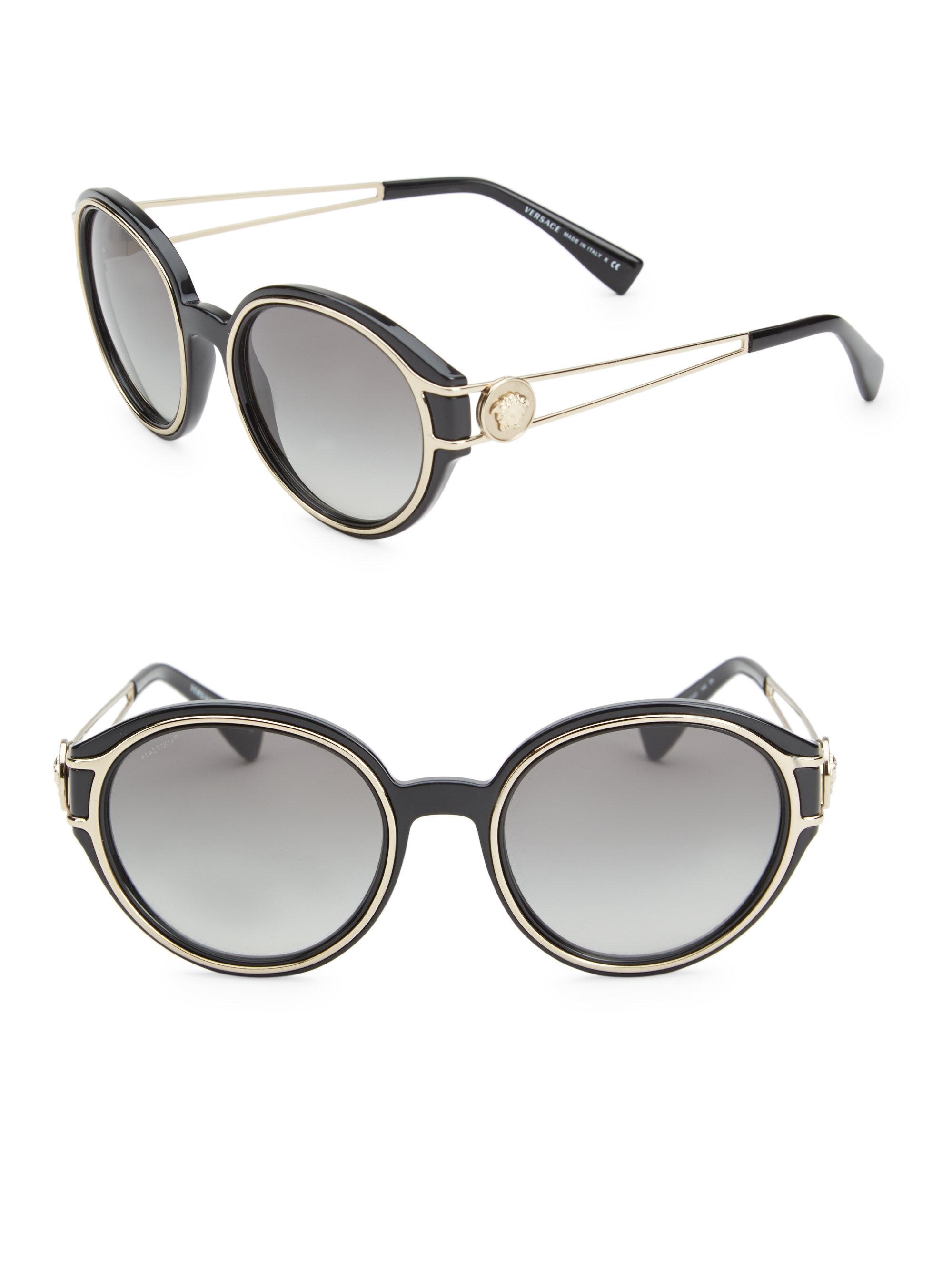 versace 53mm round sunglasses Cheaper 