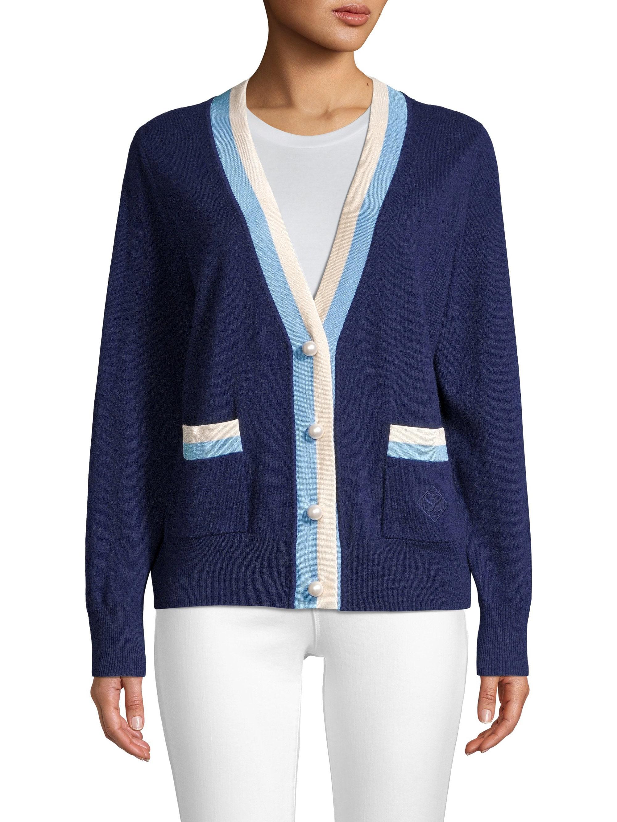 sandro cardigan blue