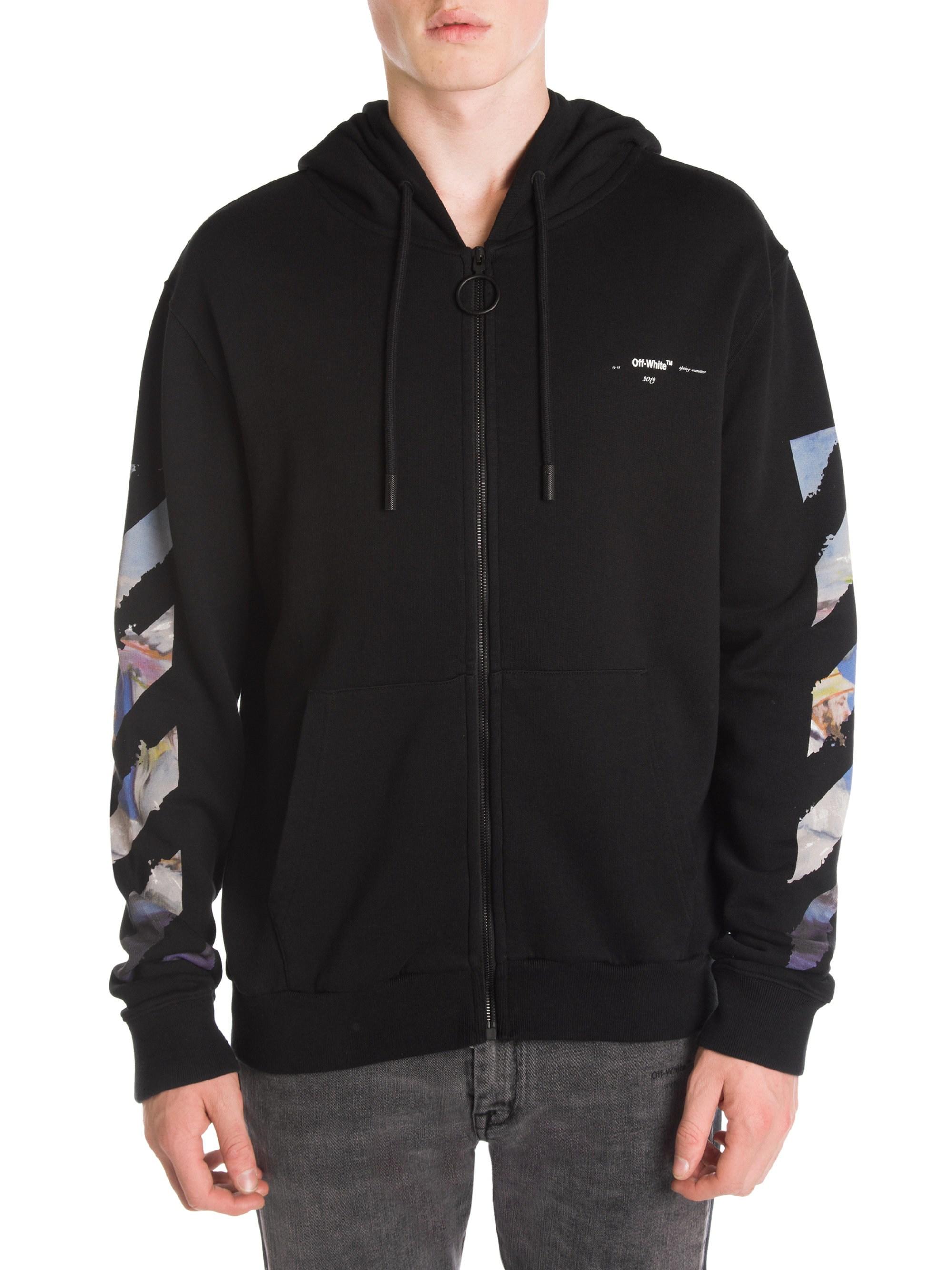 off white diagonal arrows hoodie