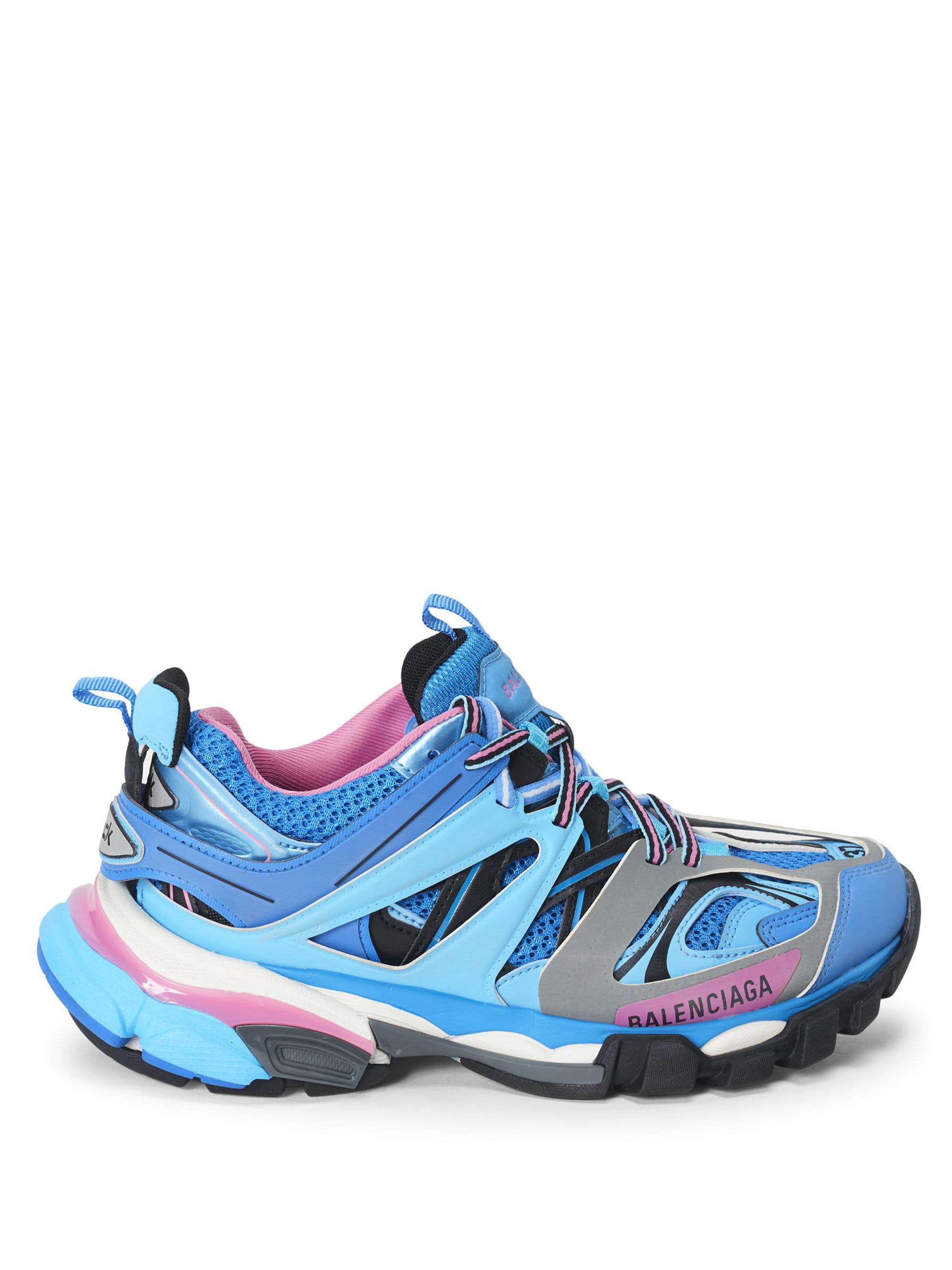 Balenciaga Track Low-top Trainers in Blue/Pink (Blue) | Lyst