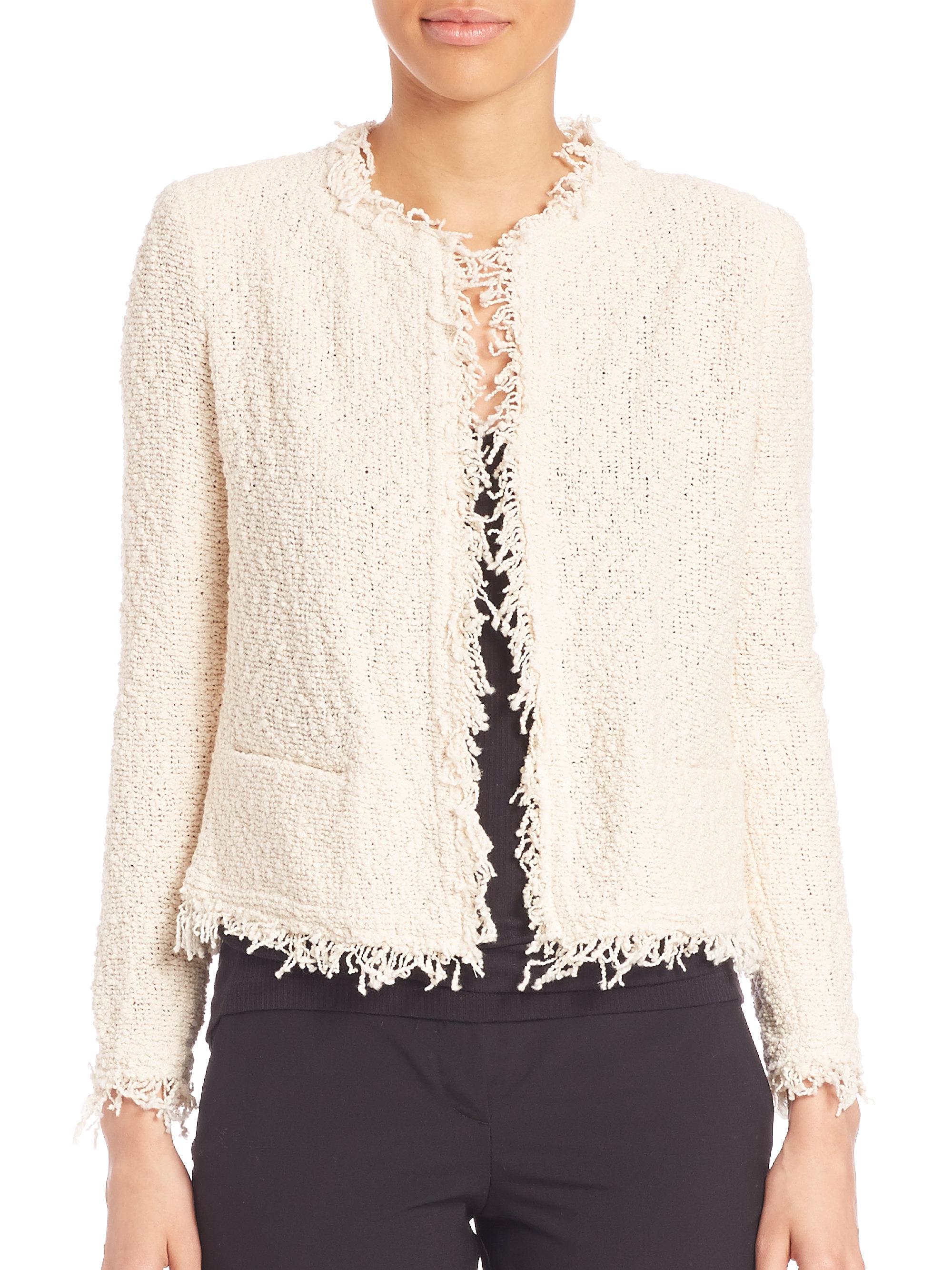 iro shavani jacket white