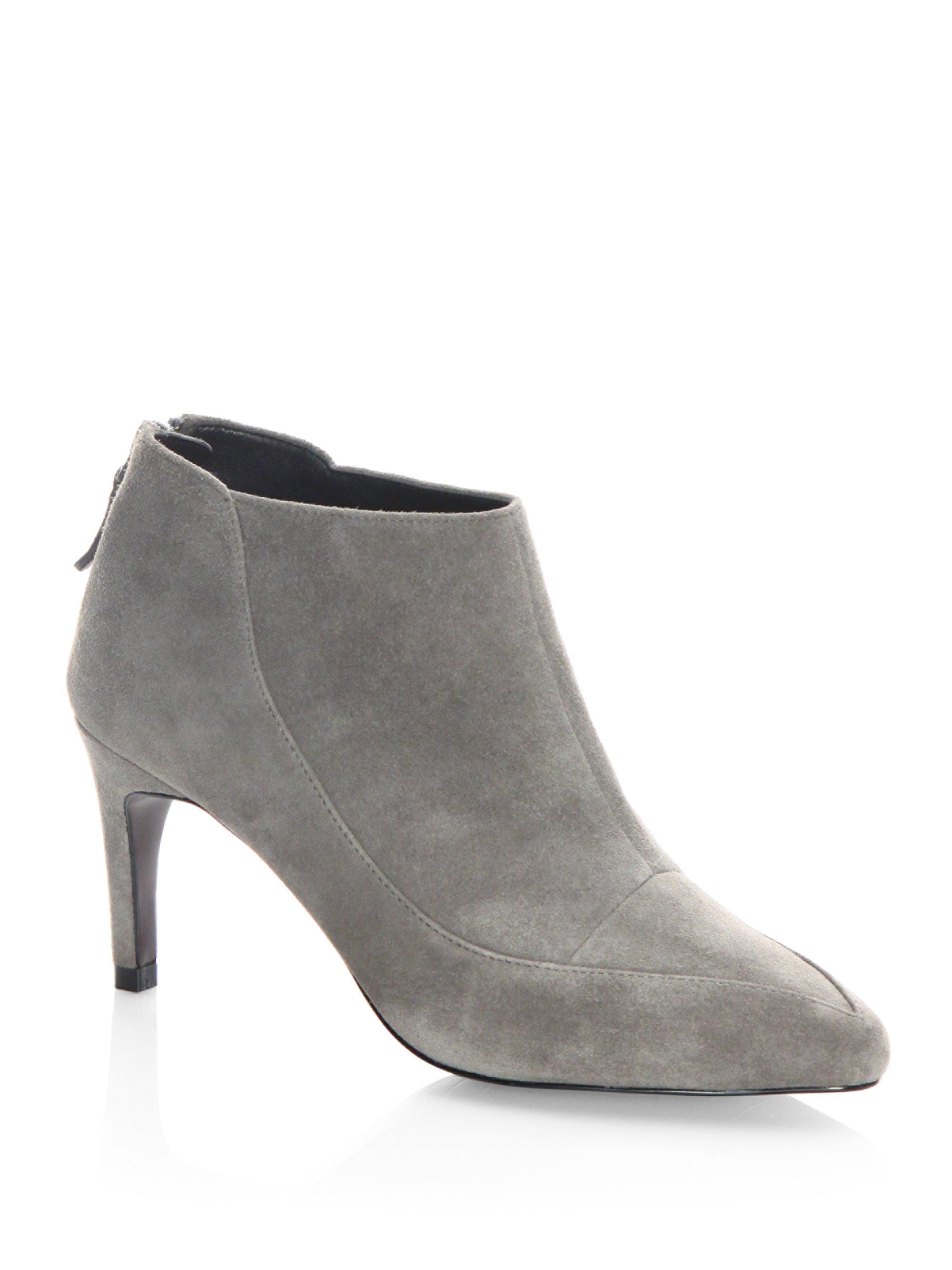 cole haan booties suede
