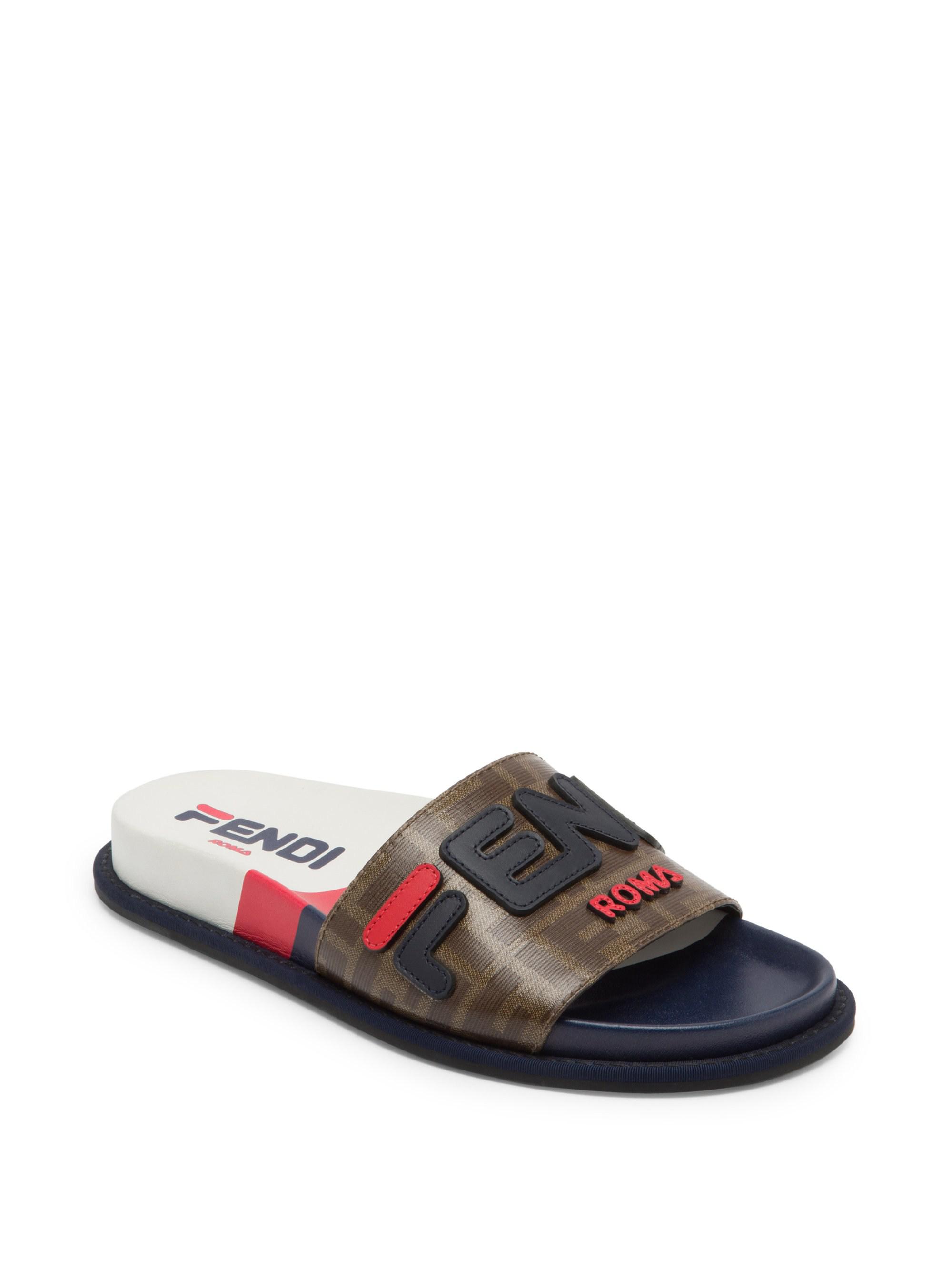 fendi rubber slides