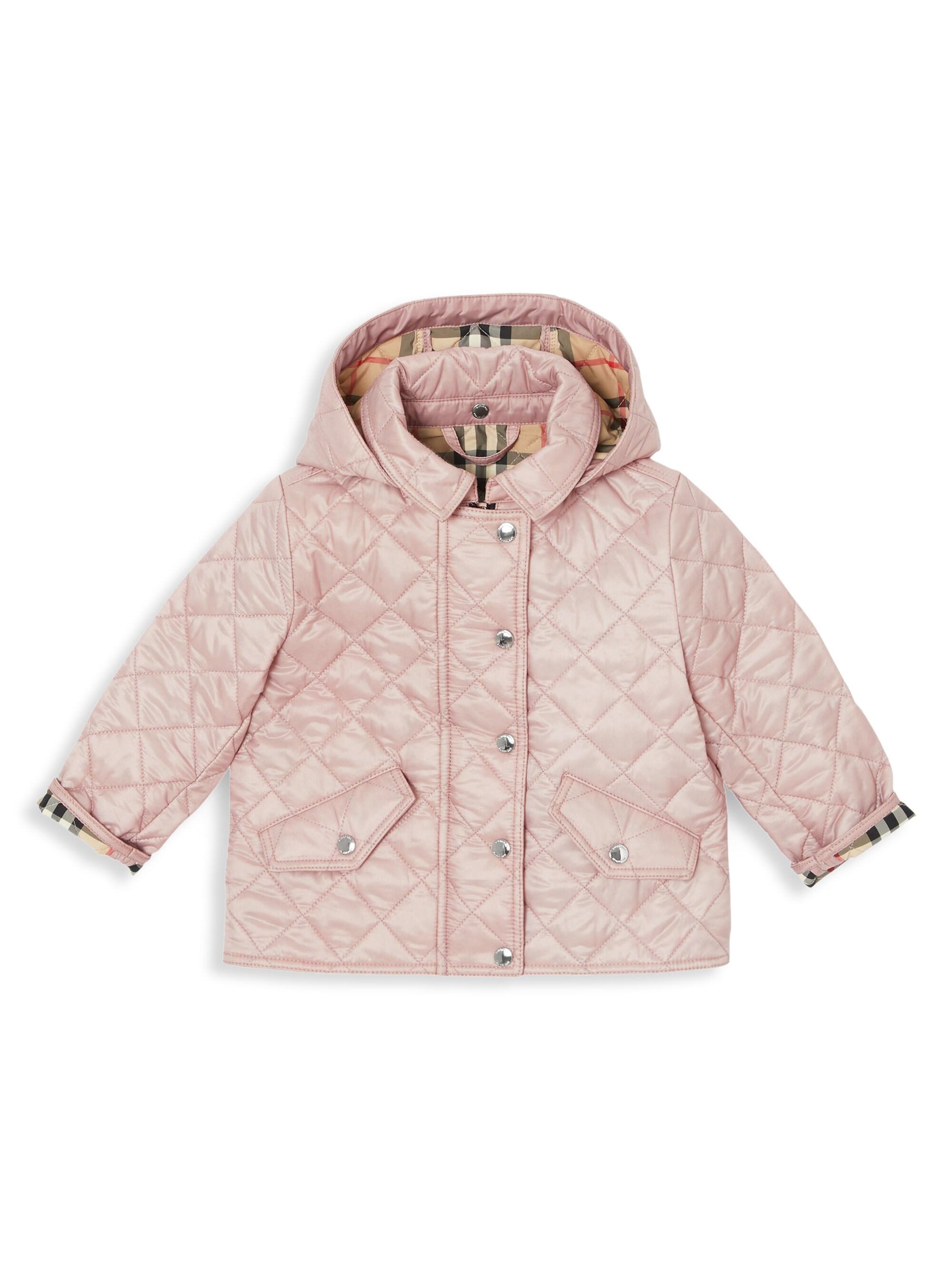 Burberry Baby Girl's Ilana Update Quilted Jacket in Pink Lyst