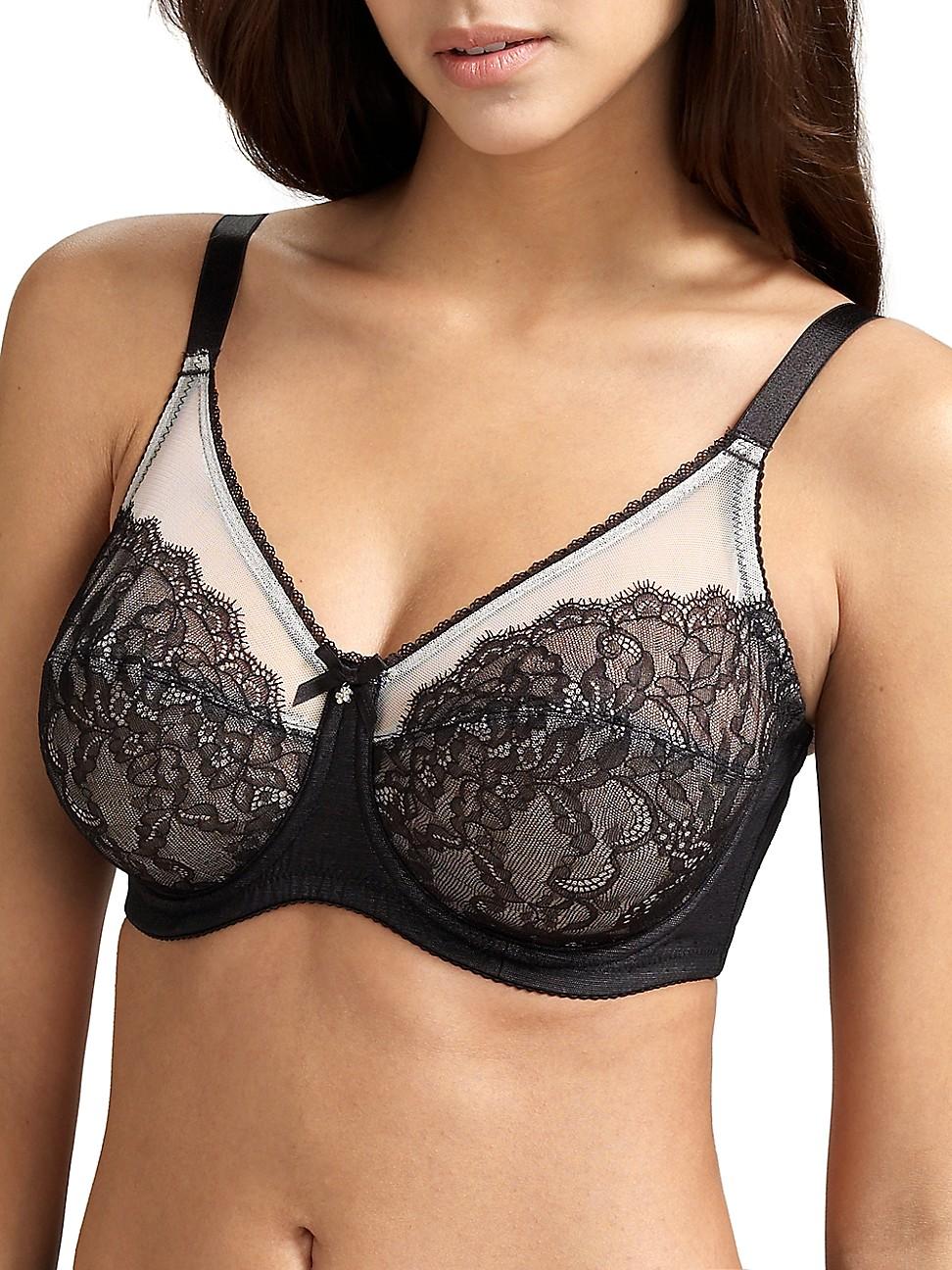 Wacoal Lace Retro Chic Fullfigure Underwire Bra 855186, Up To I Cup in