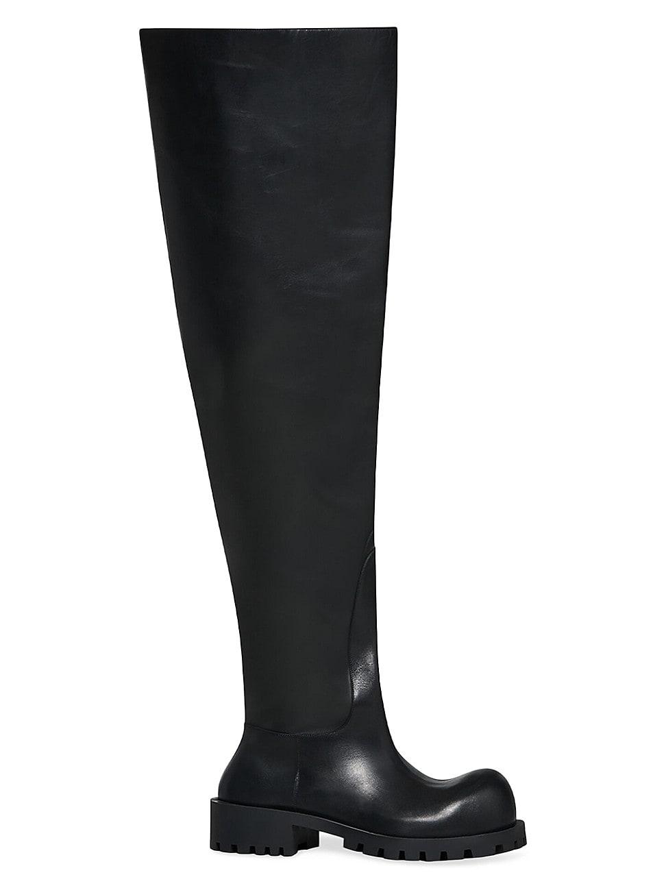 balenciaga knee boots