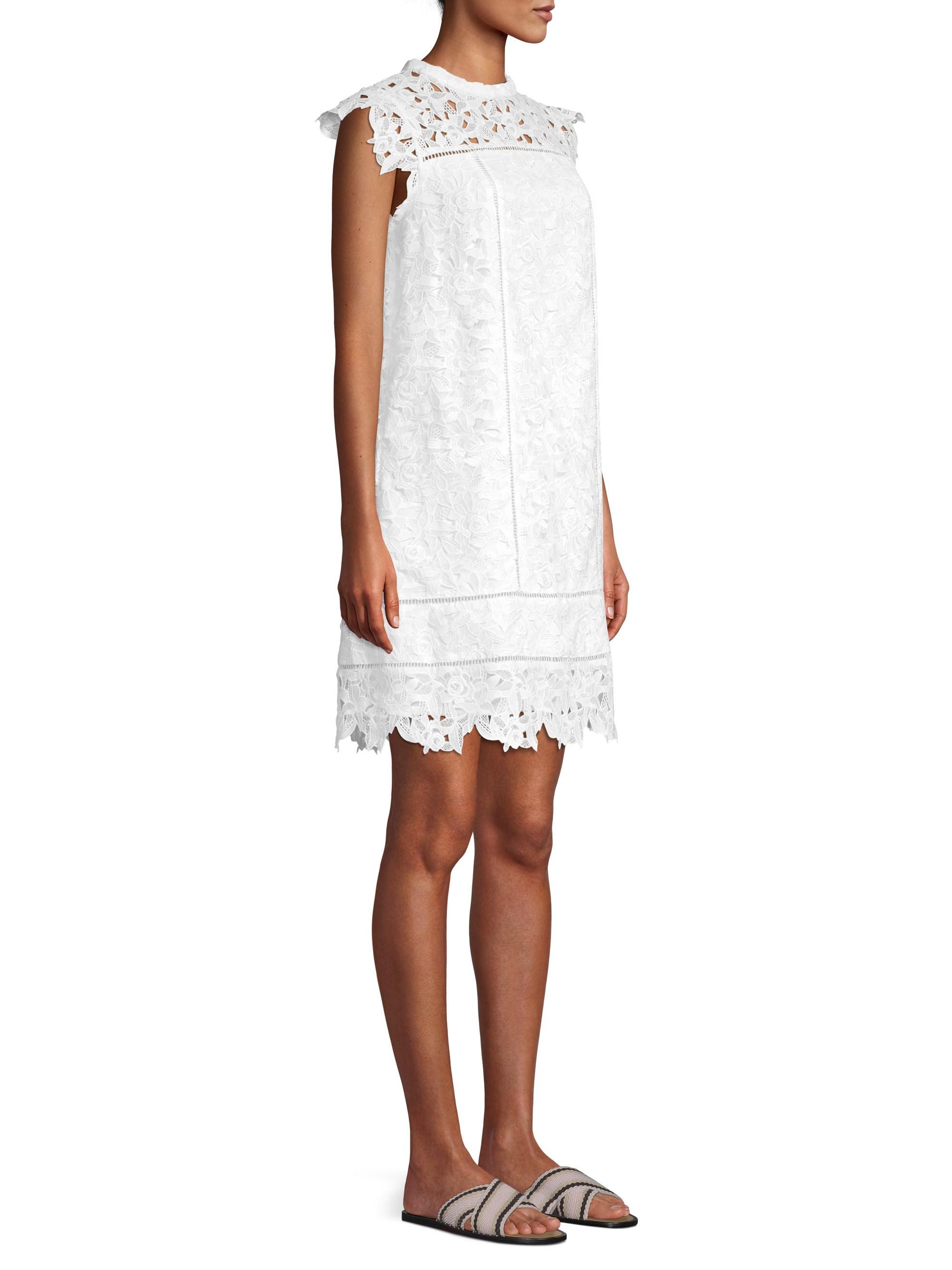 Vineyard Vines Lace Shift Dress in White Lyst