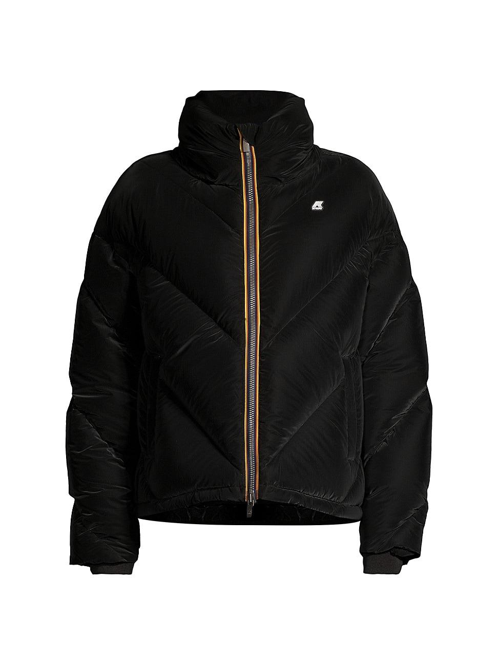 KWay Imeldine Quilted Puffer Jacket in Black Lyst