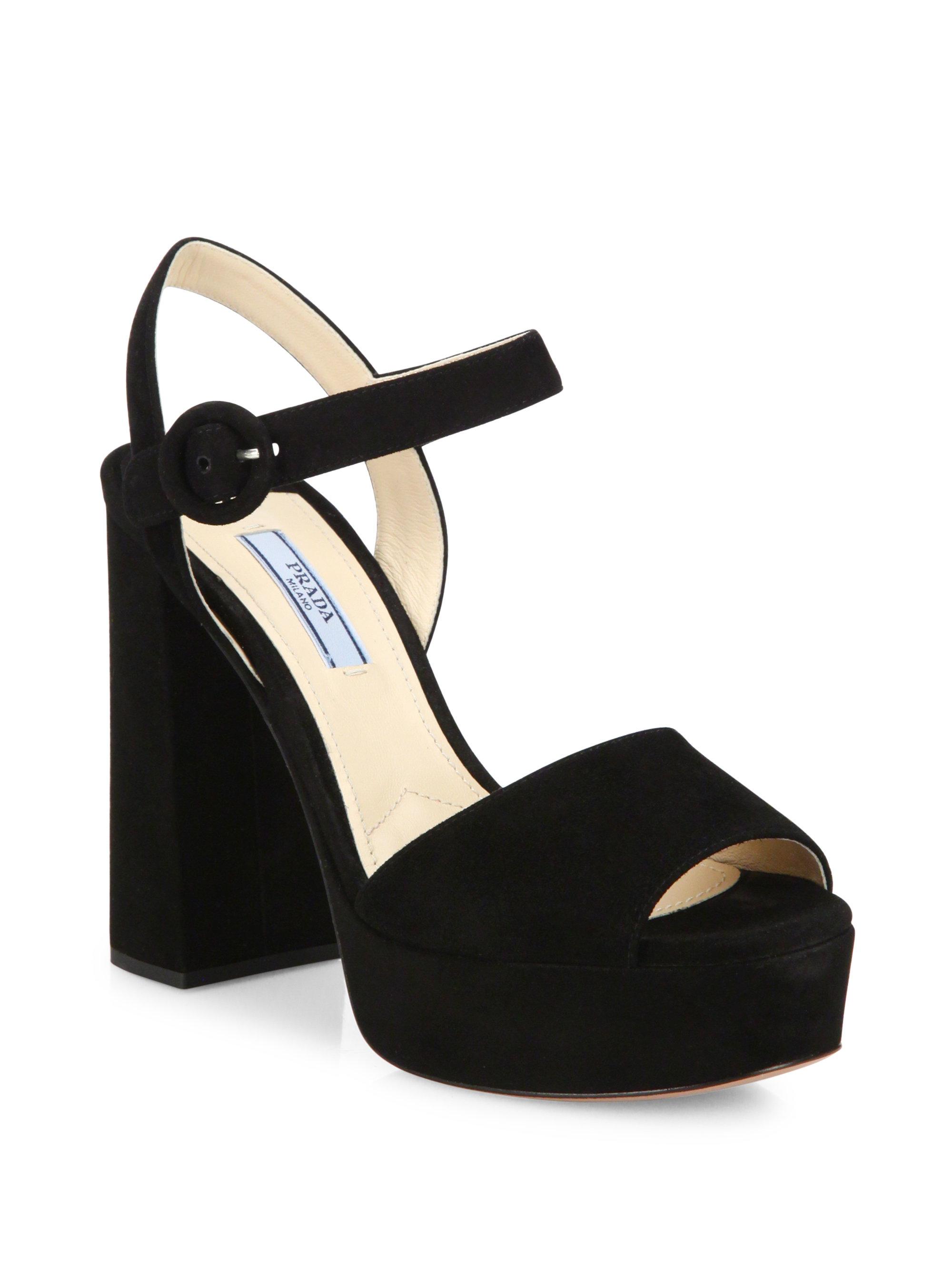platform sandals prada