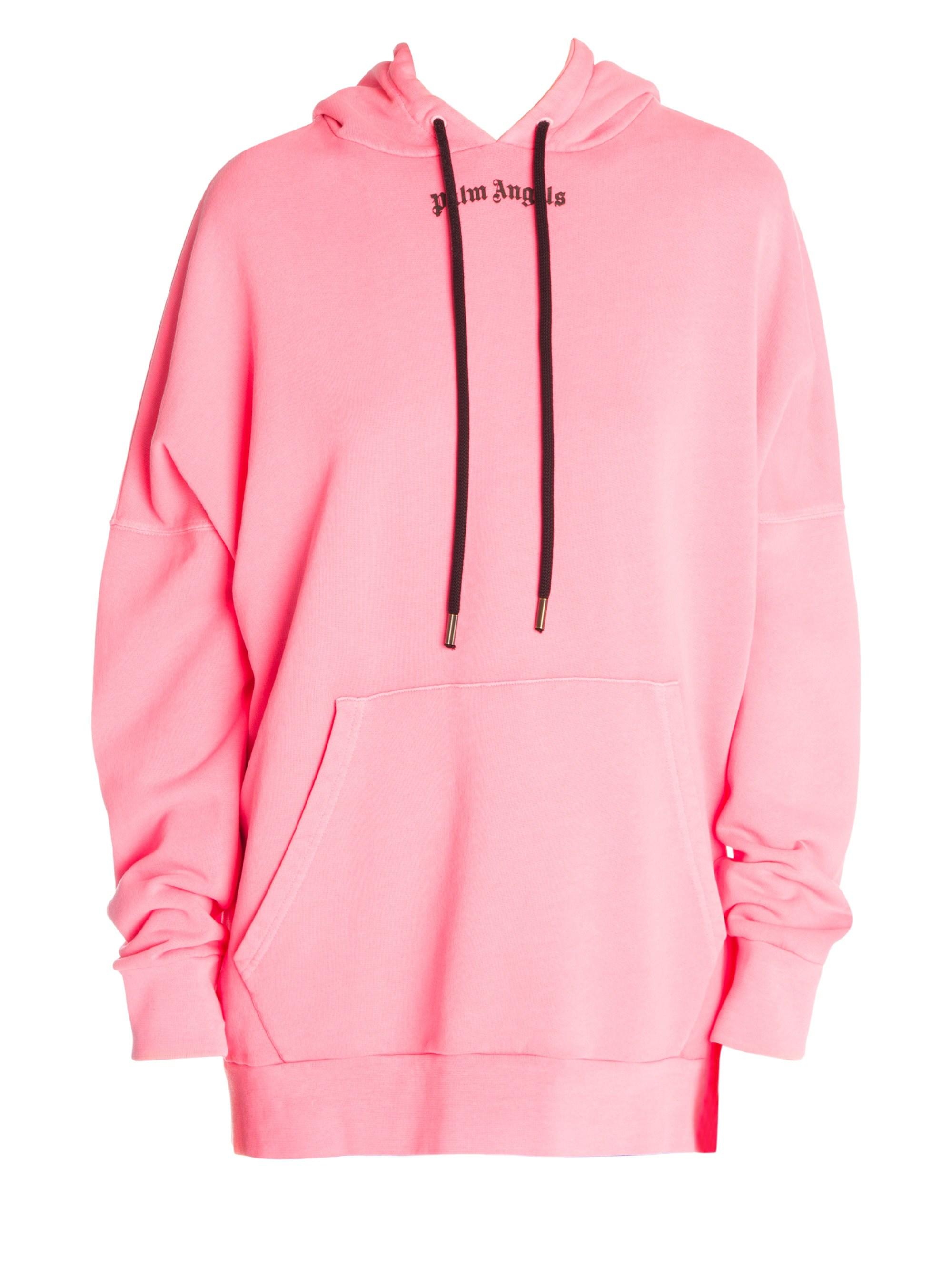 palm angels pink hoodie