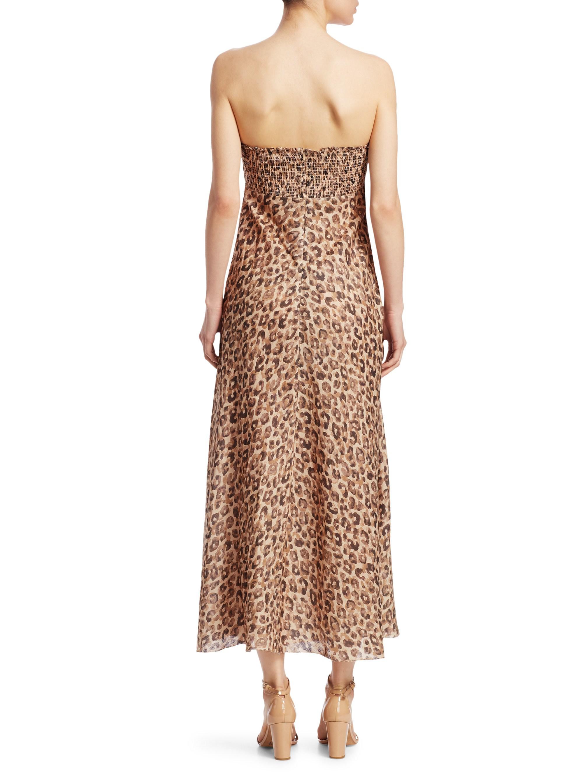 zimmermann melody leopard dress