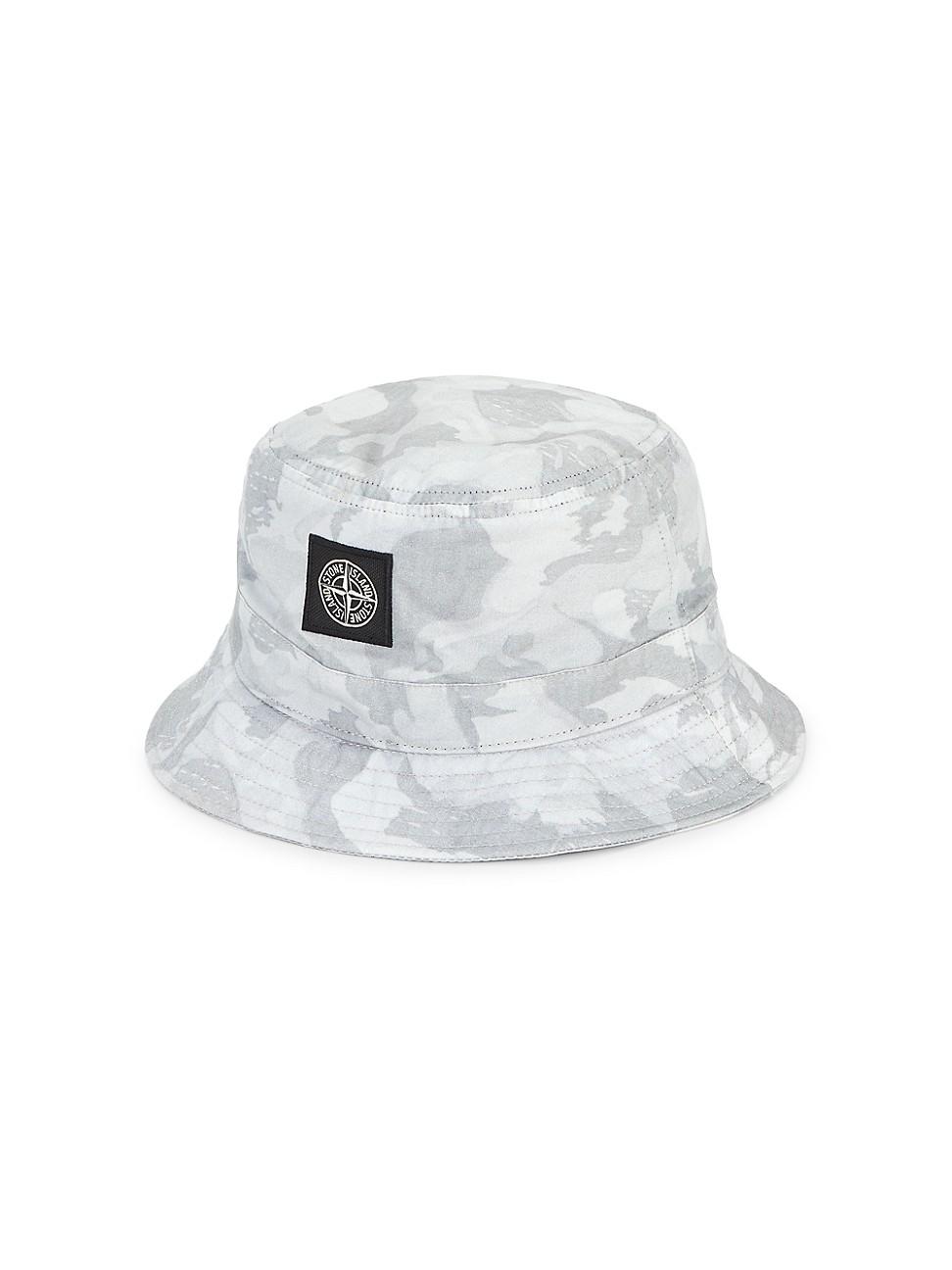 Stone Island Cotton Camouflage Bucket Hat in Sky Blue (Blue) for Men | Lyst