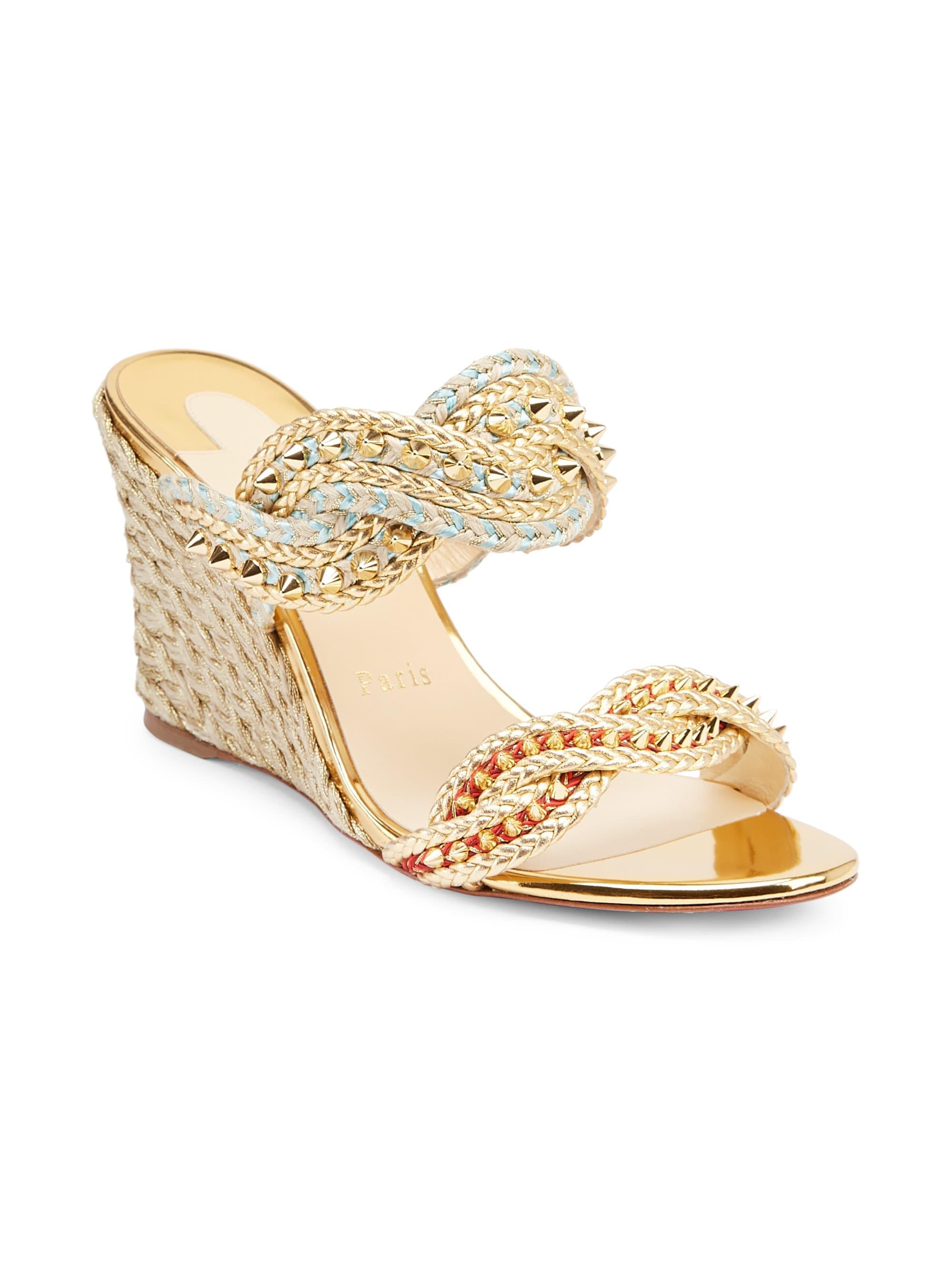 louboutins wedges