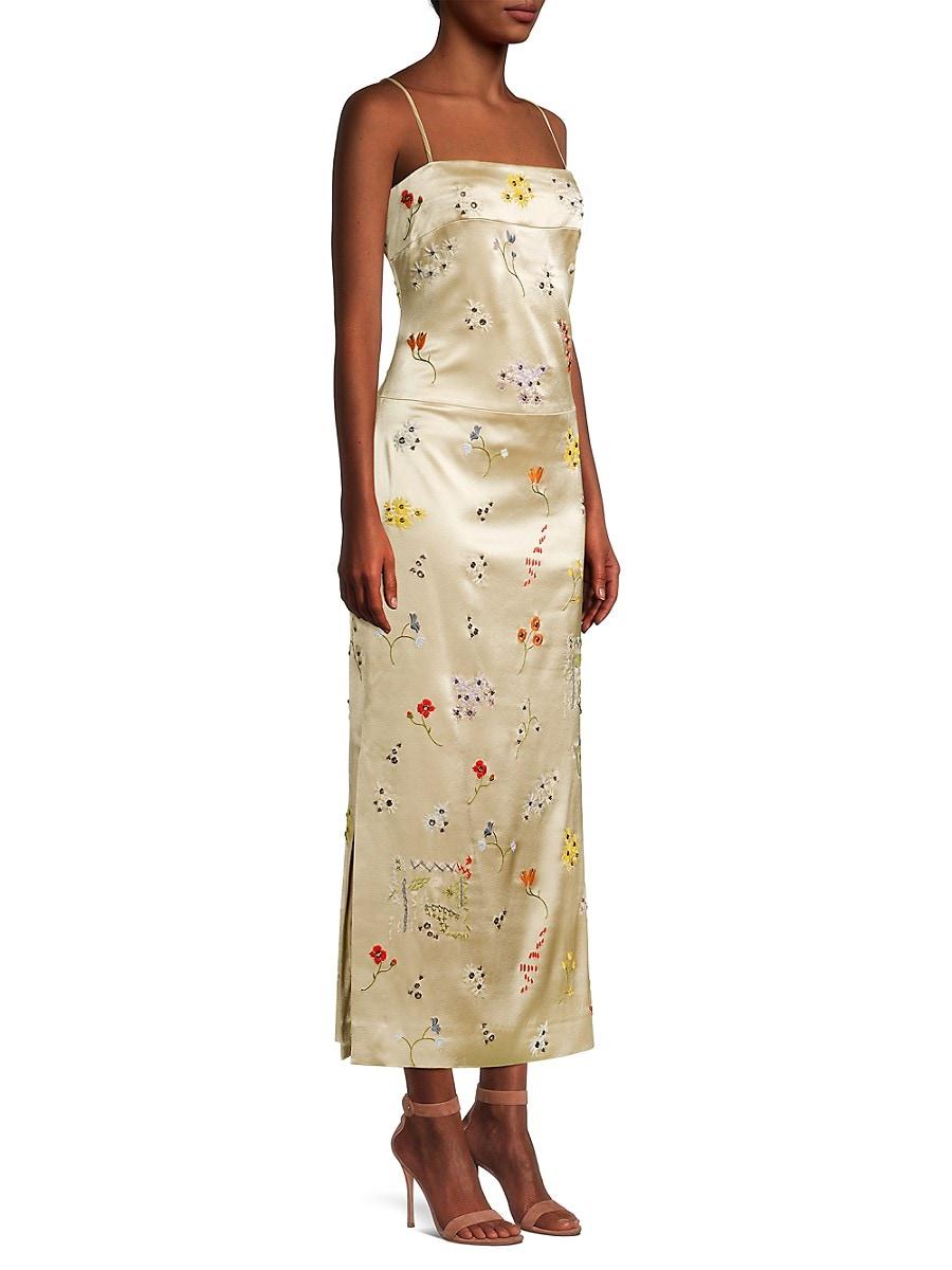 Tory Burch Synthetic Embroidered Sheath 