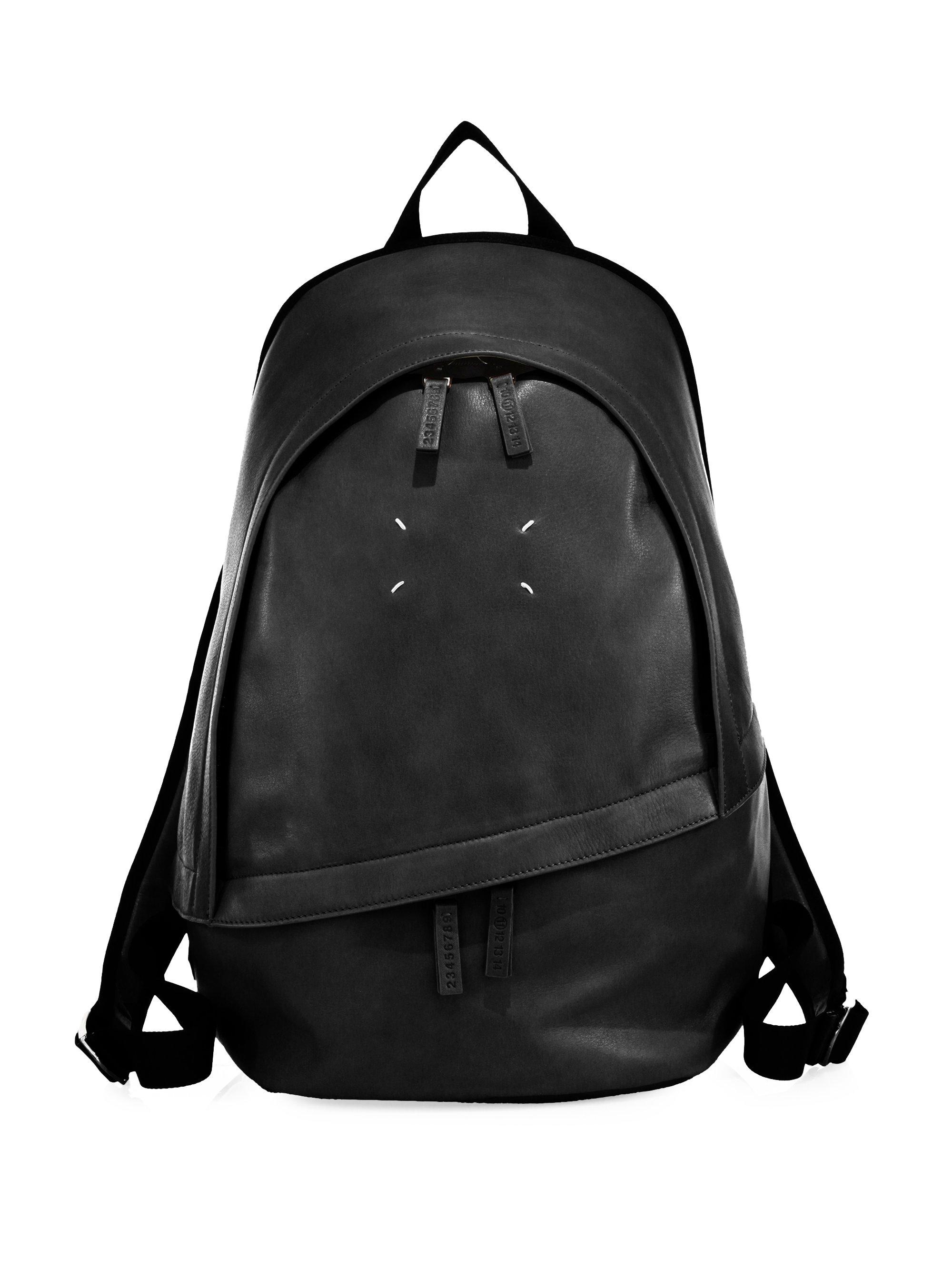 maison margiela leather backpack
