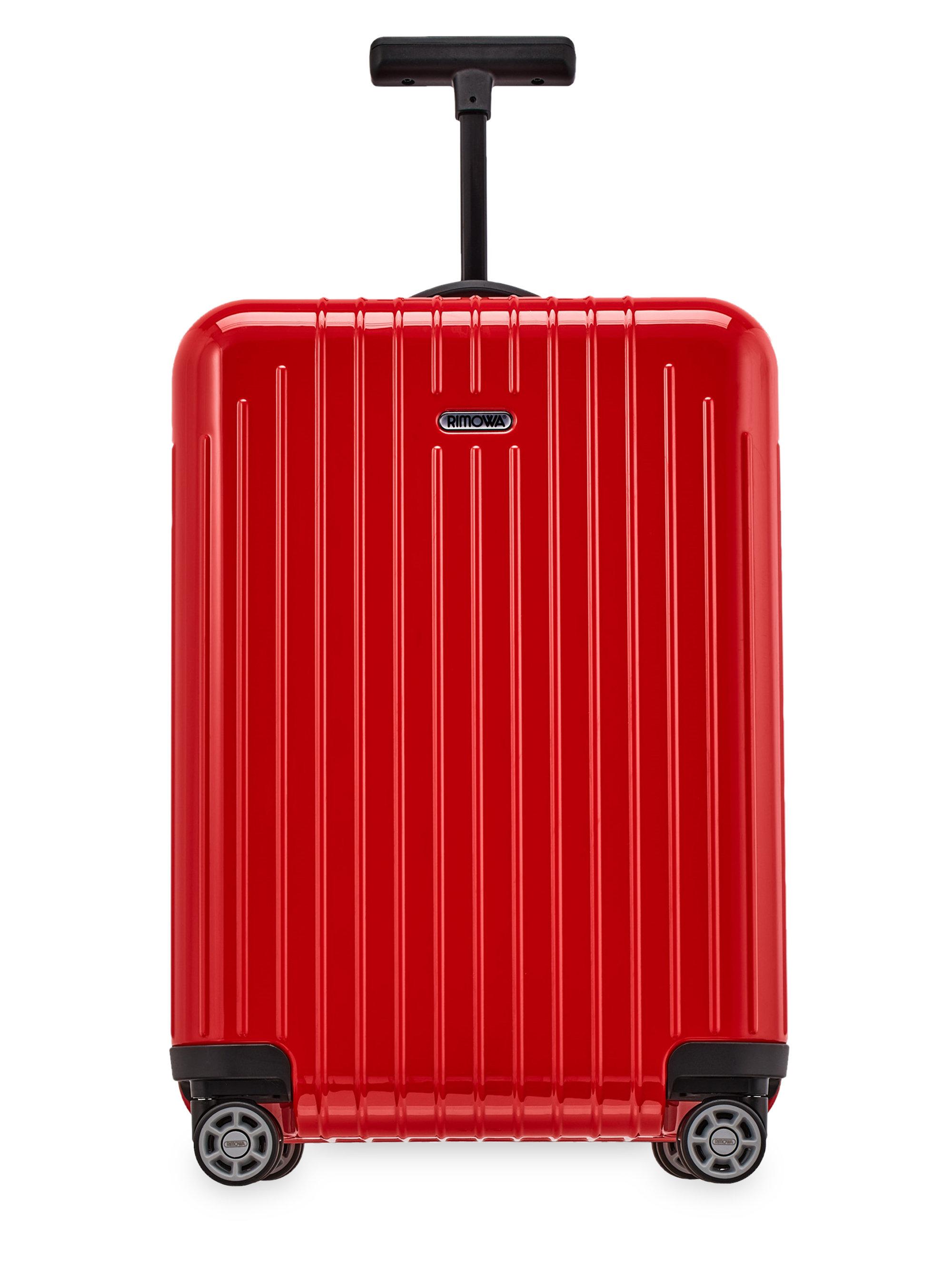 red rimowa luggage