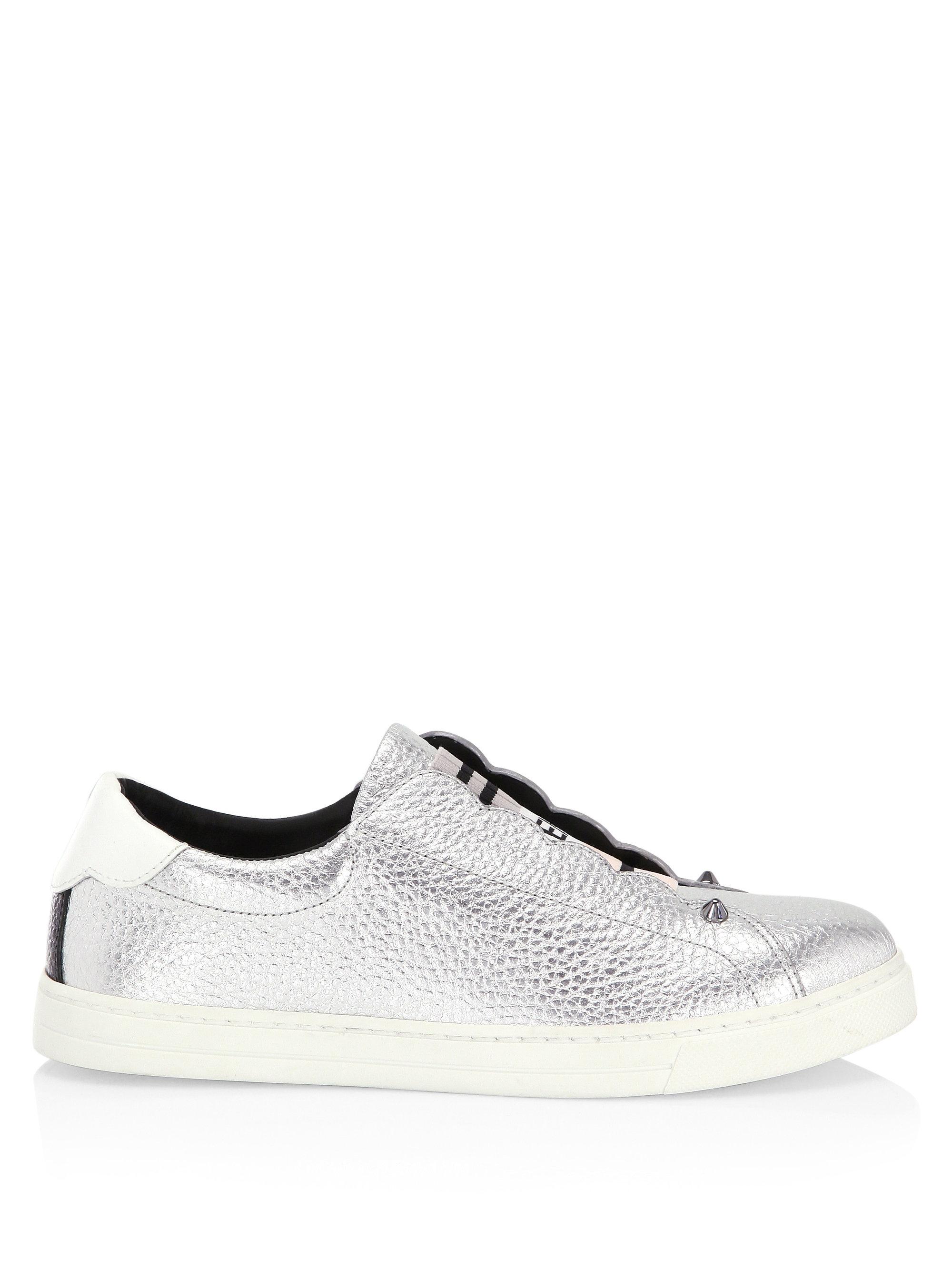 fendi rockoko slip on sneakers