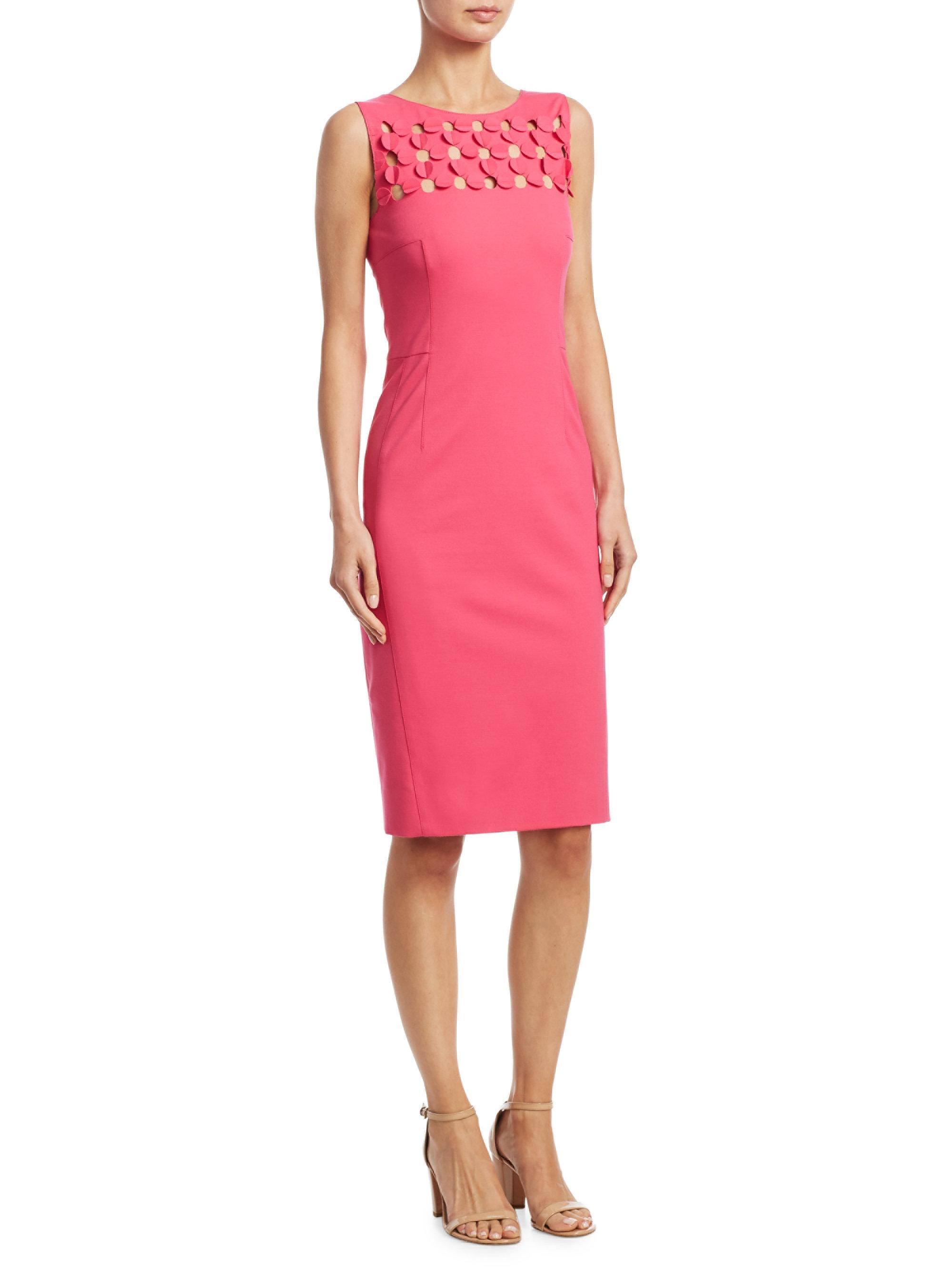 Lyst - Akris Punto 3d Dot Shift Dress in Pink