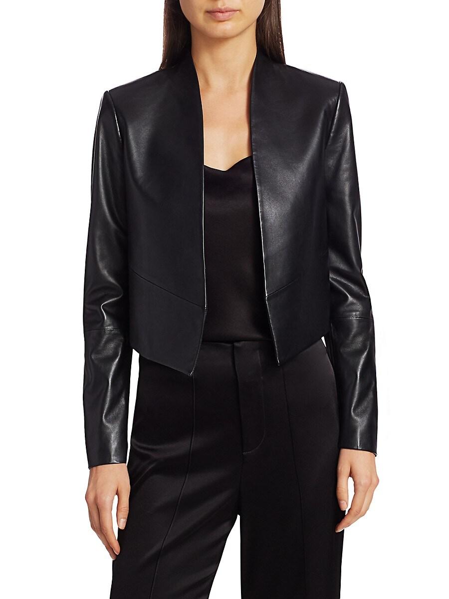 Olivia Harvey Open Leather Jacket in 