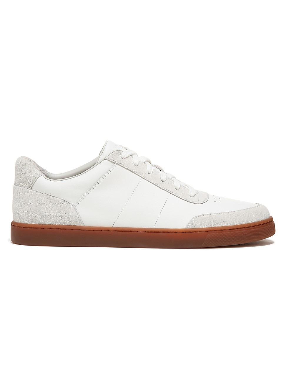 Vince Noel Leather Oxford Sneakers in White for Men | Lyst