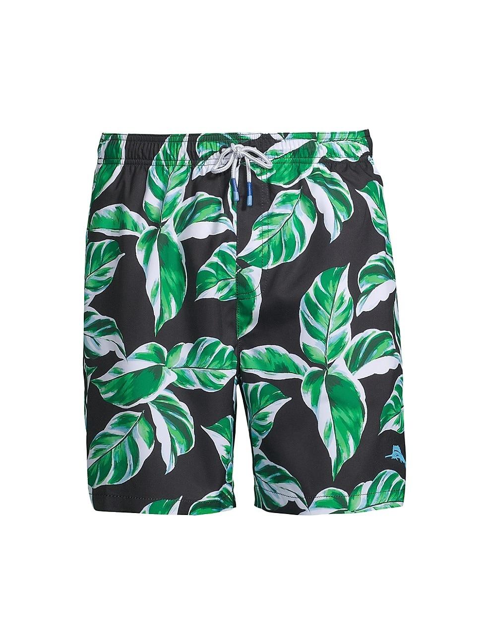 Tommy Bahama Naples Harbor Leaves Swim Trunks in Green for Men Lyst