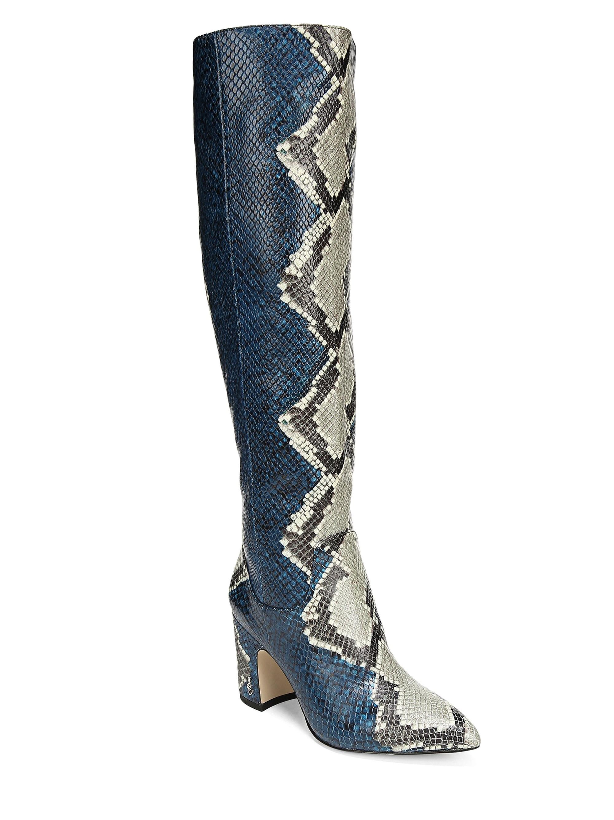 Hai Knee High Boot (women) in Blue 