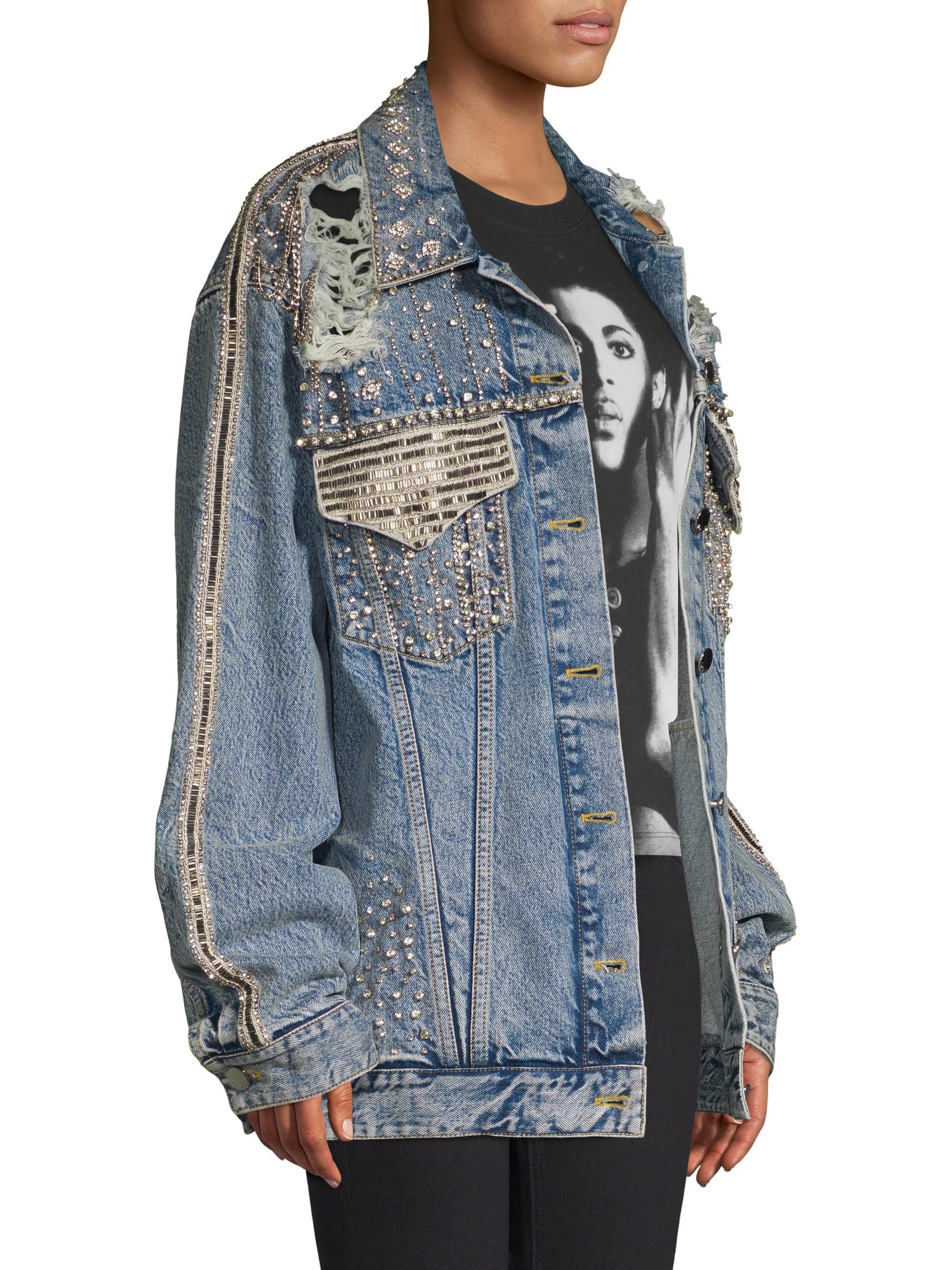 alice and olivia denim jacket
