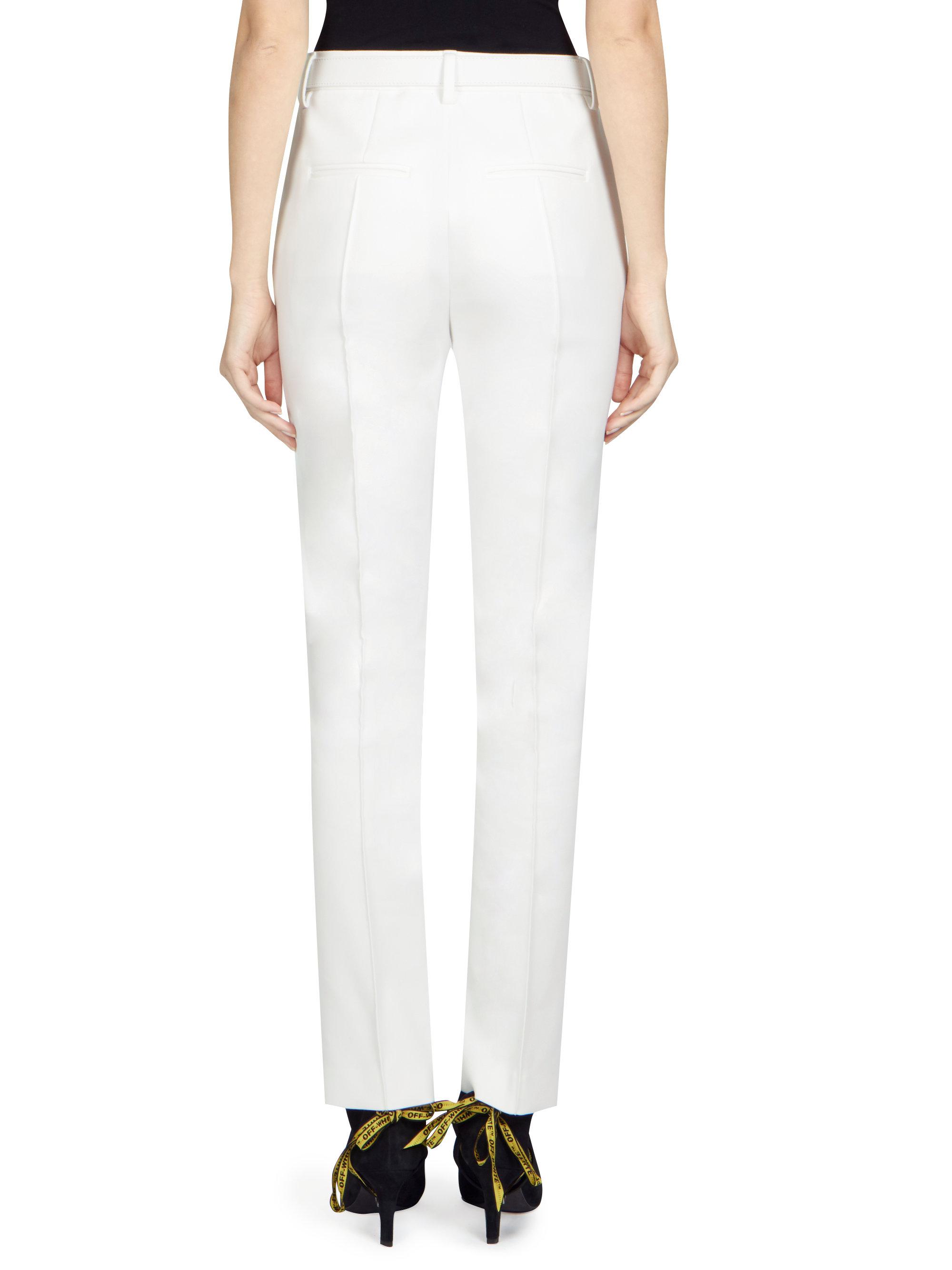 off white cigarette pants