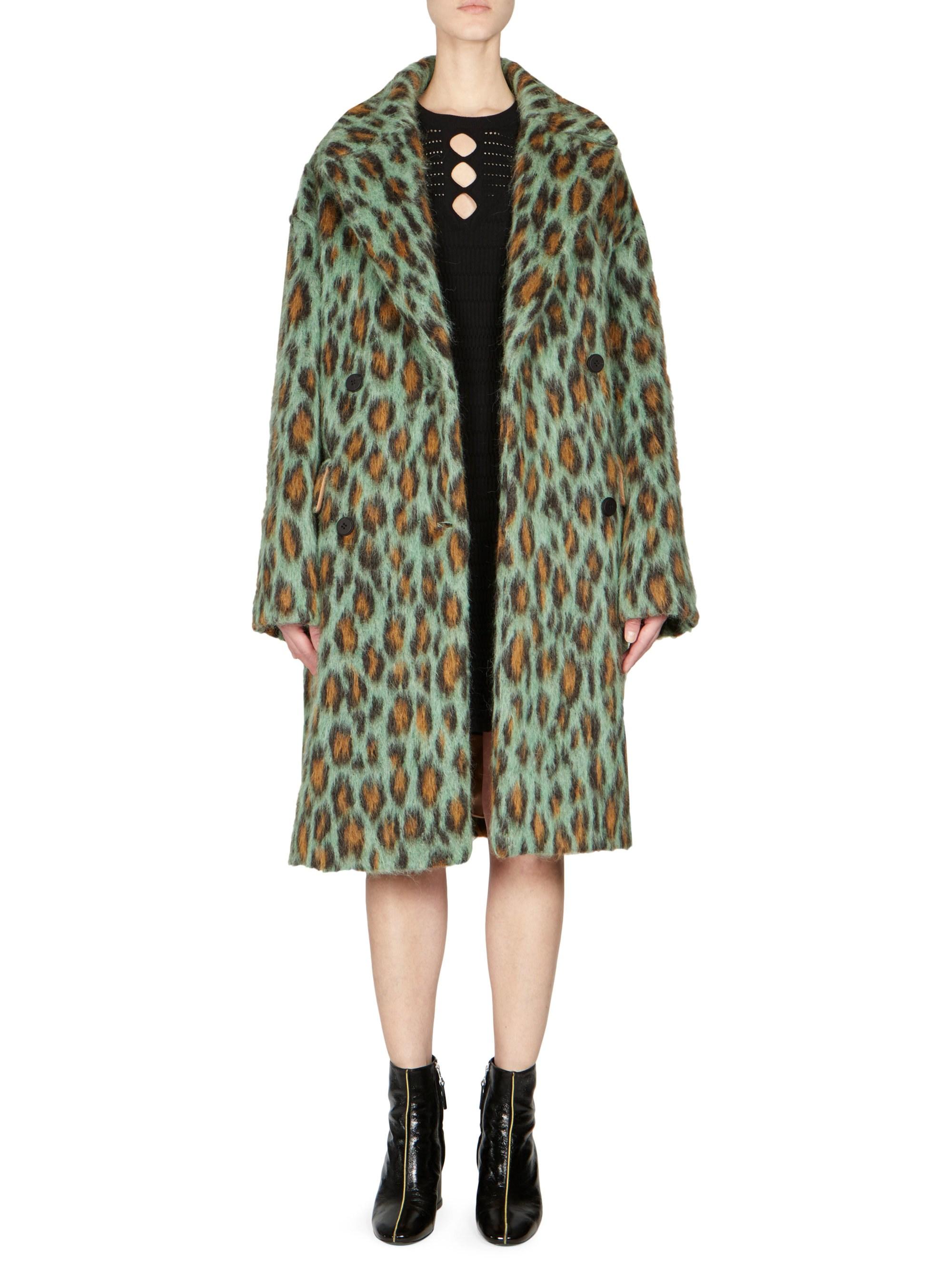 kenzo leopard coat