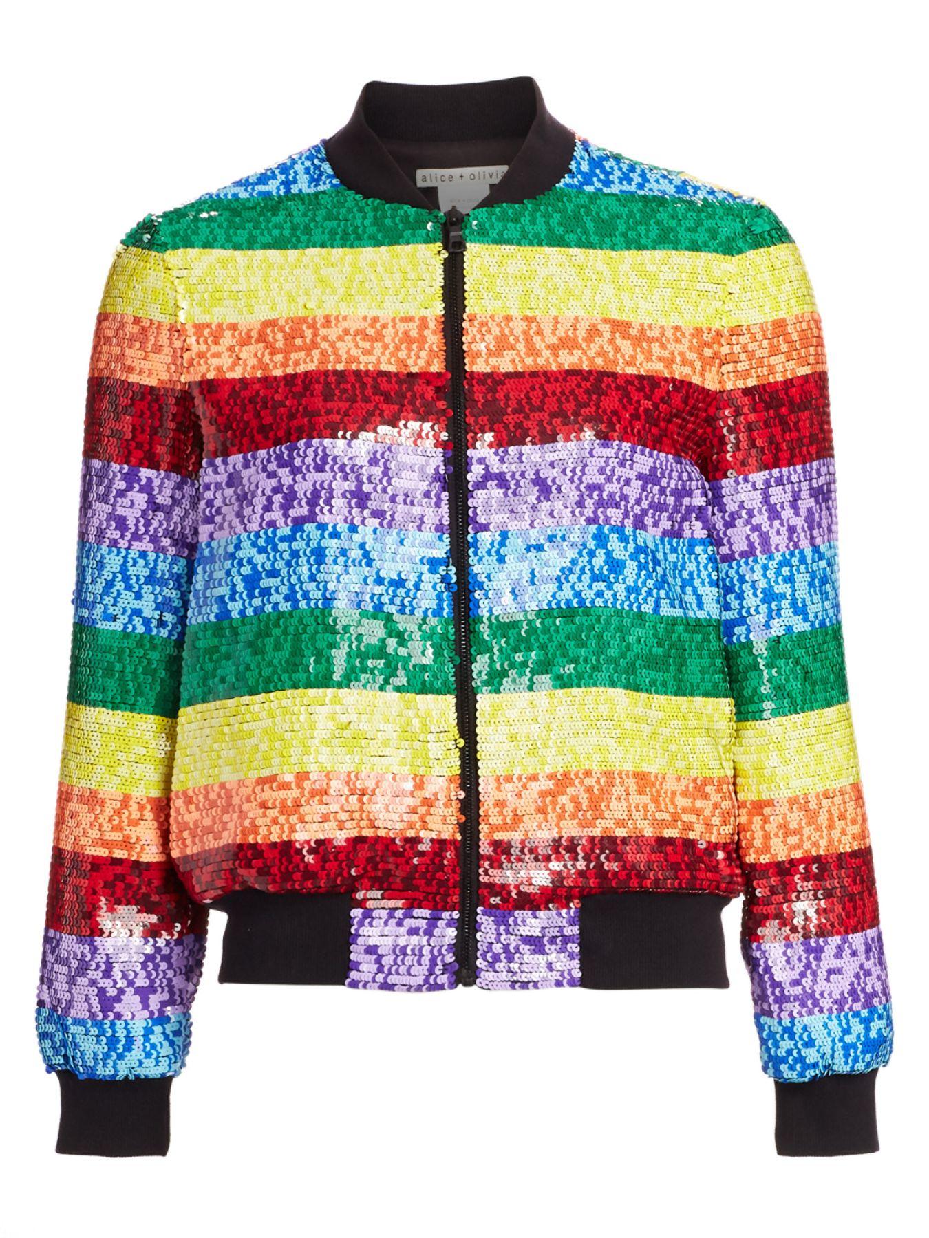 rainbow sequin jacket