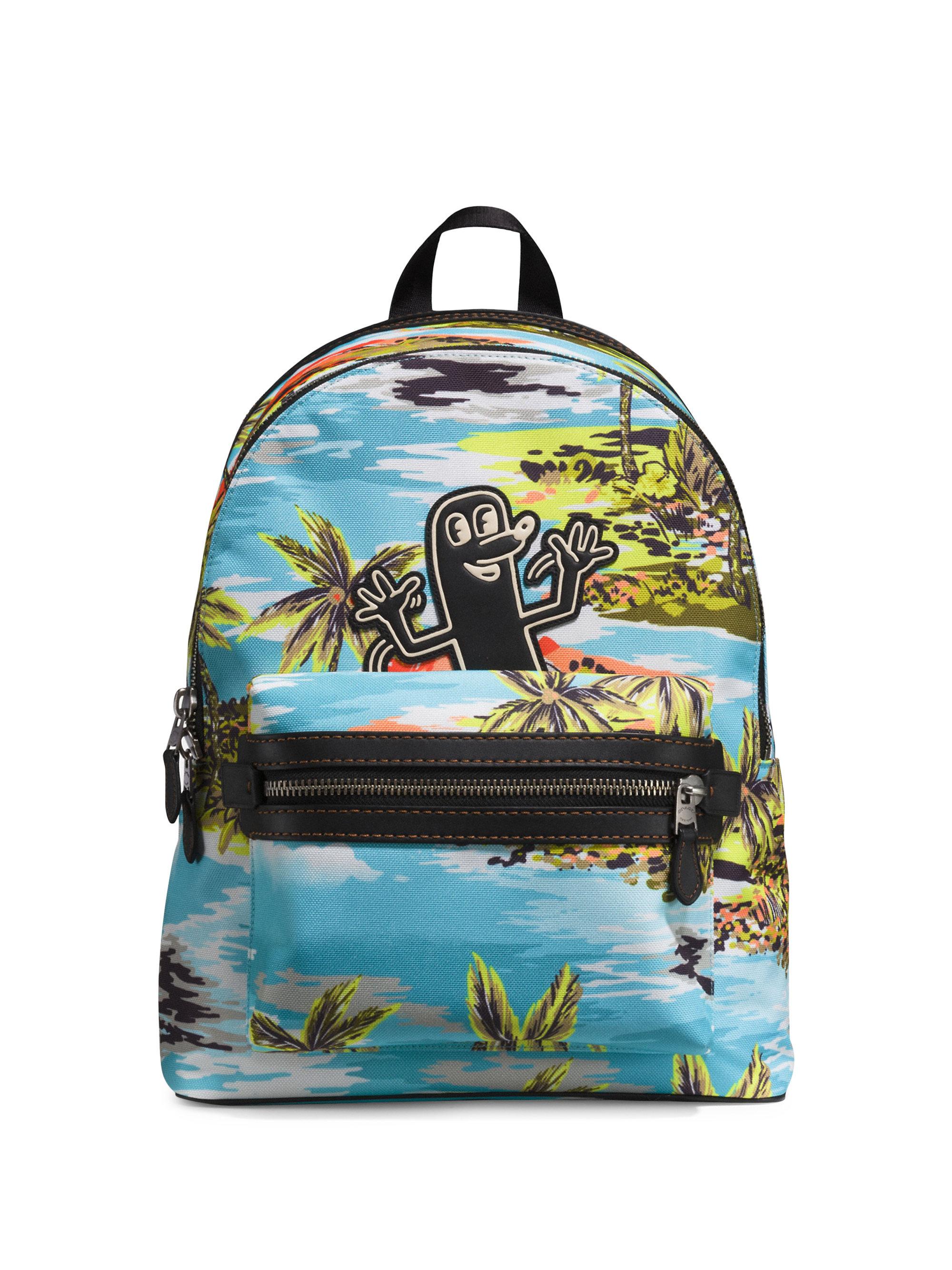 COACH X Keith Haring Hawaiian-print Backpack | Lyst
